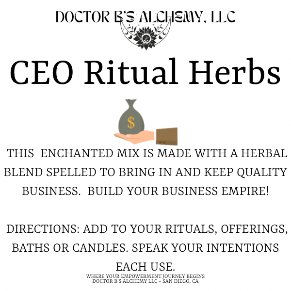 CEO Ritual Herbs For Business Owners
