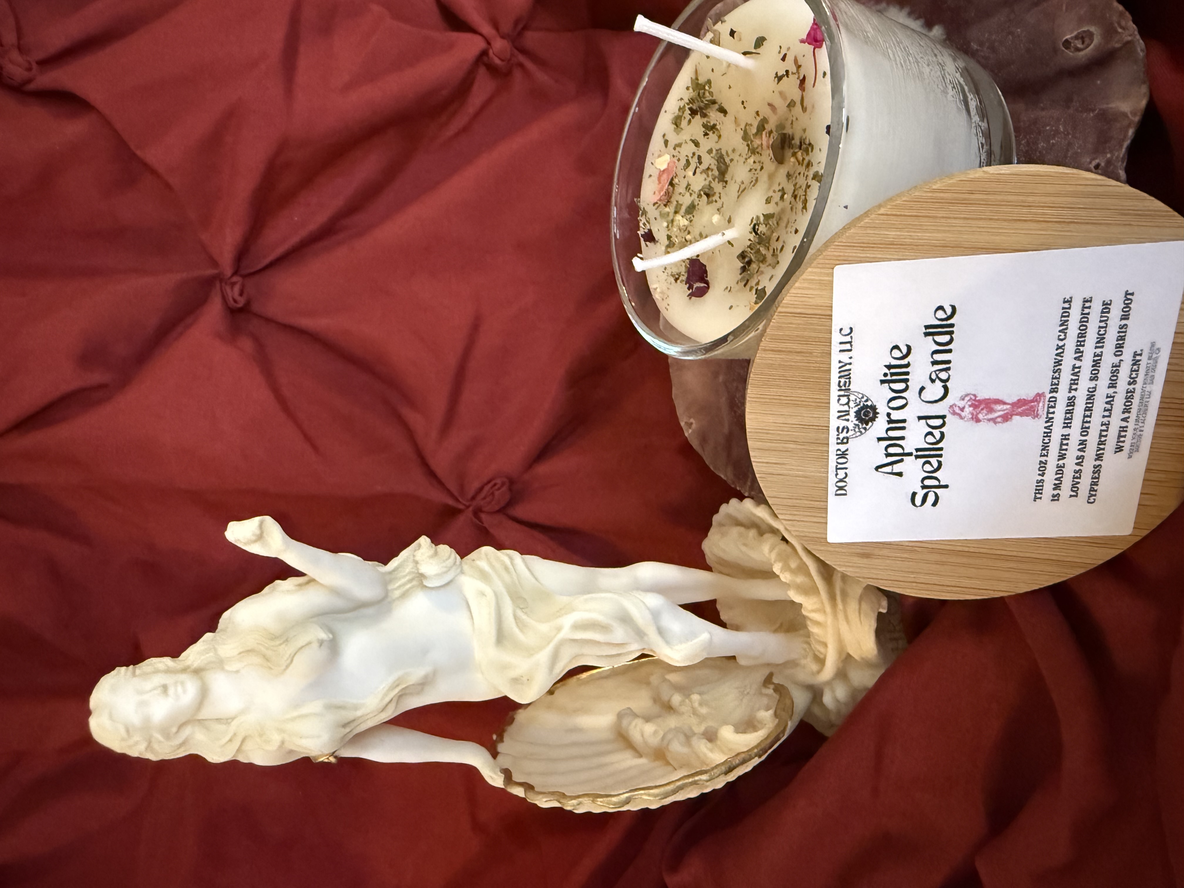Aphrodite Spelled Candle