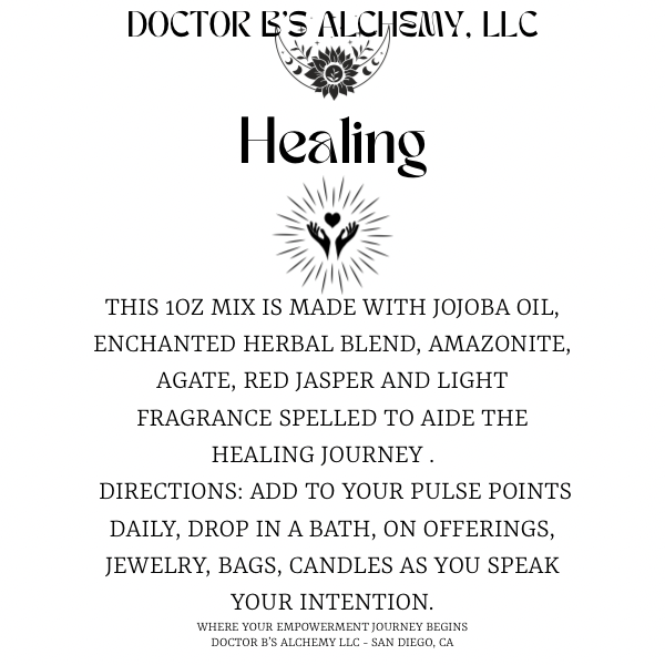 Healing Spelled Oil