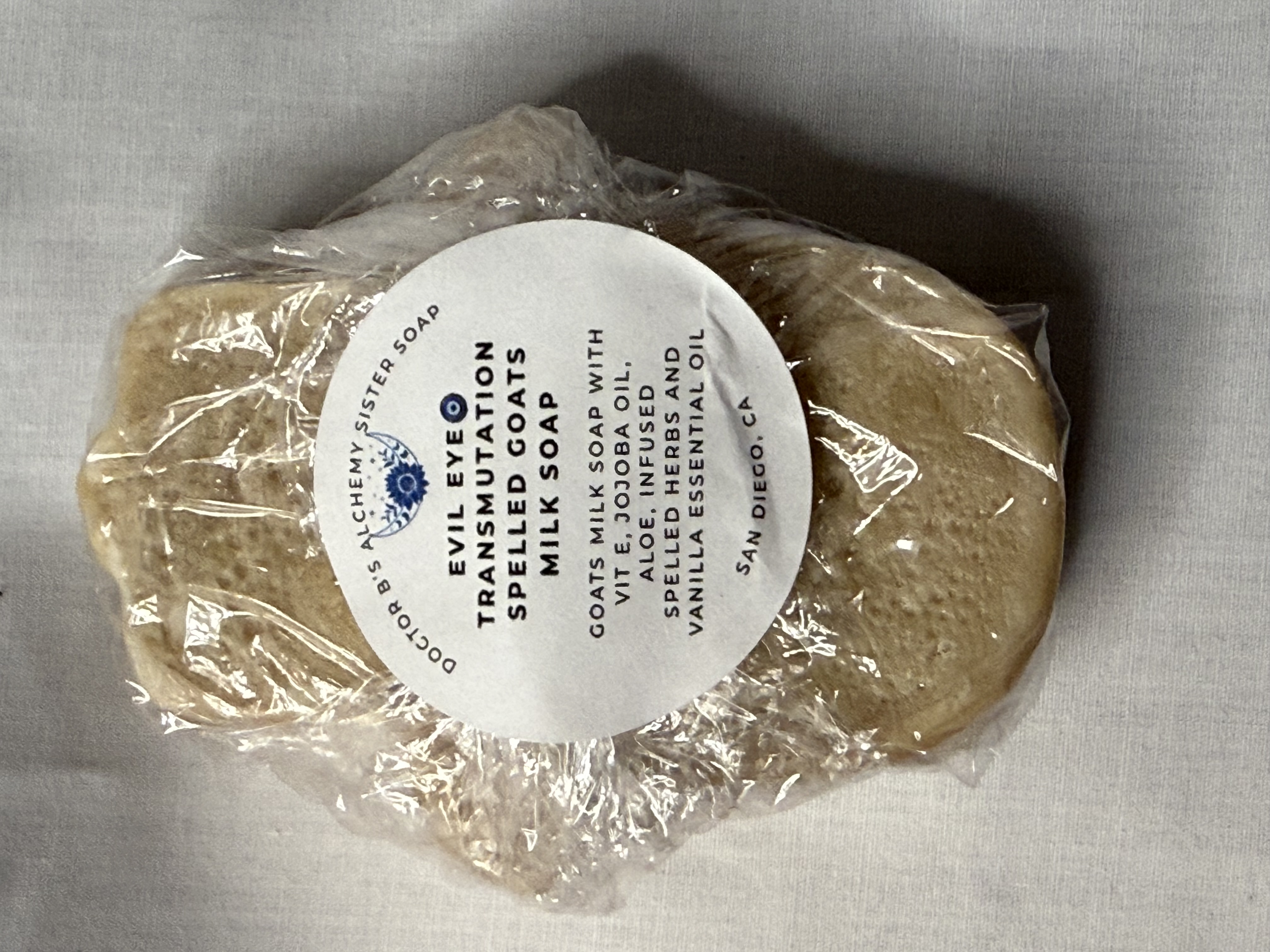 Evil Eye Transmutation Spelled Goats Milk Soap