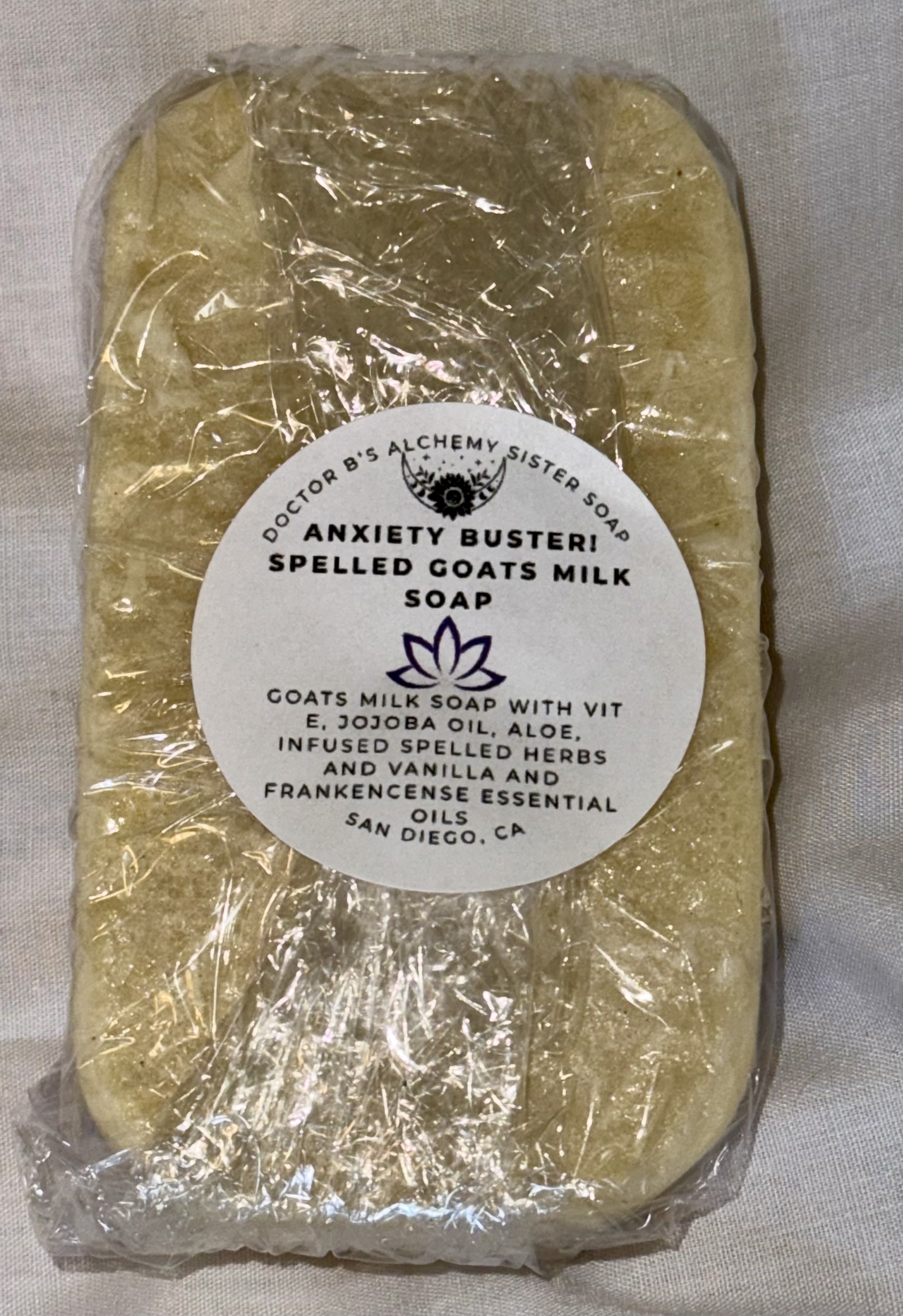 Anxiety Buster! Spelled Goats Milk Soap
