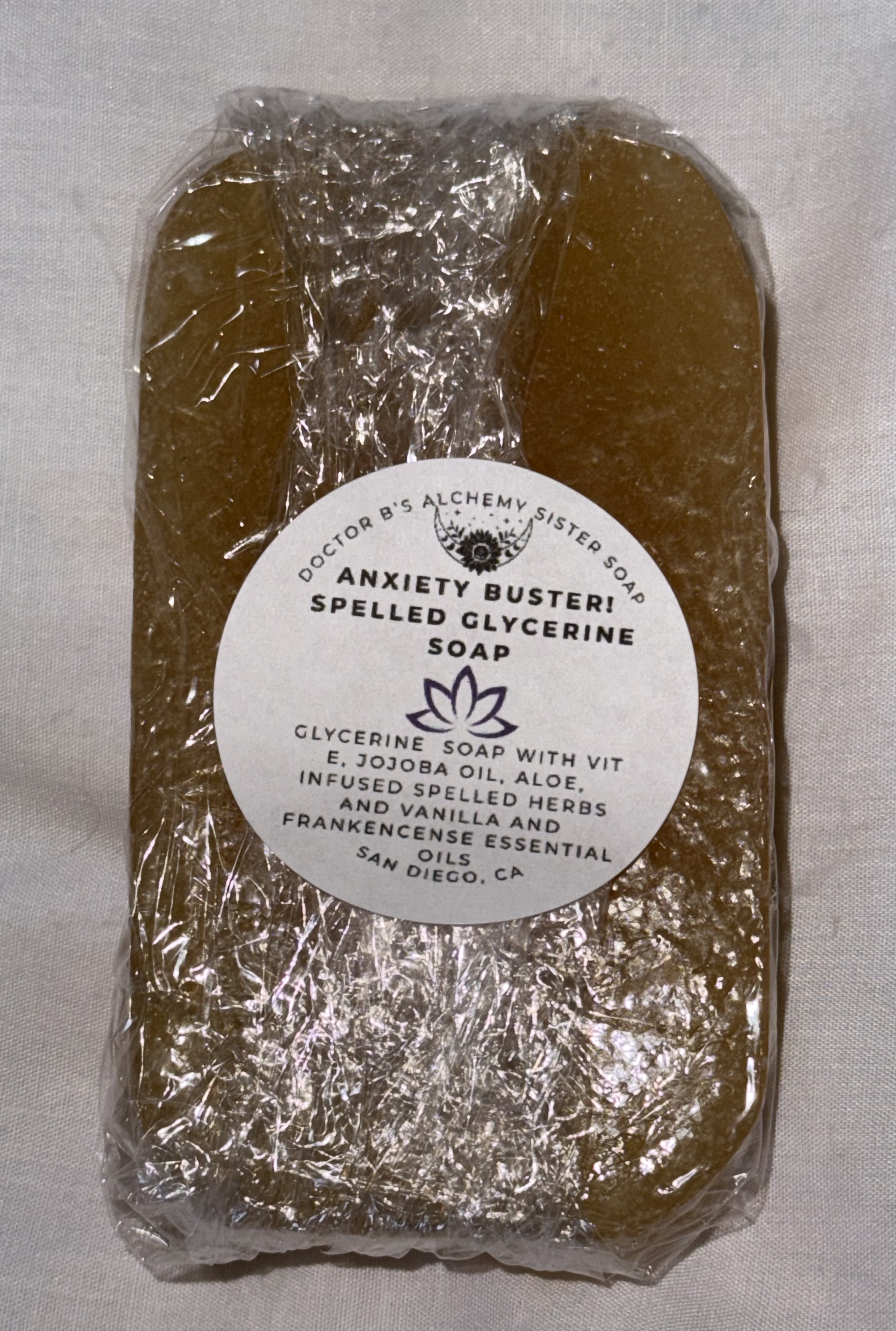 Anxiety Buster! Spelled Glycerine Soap