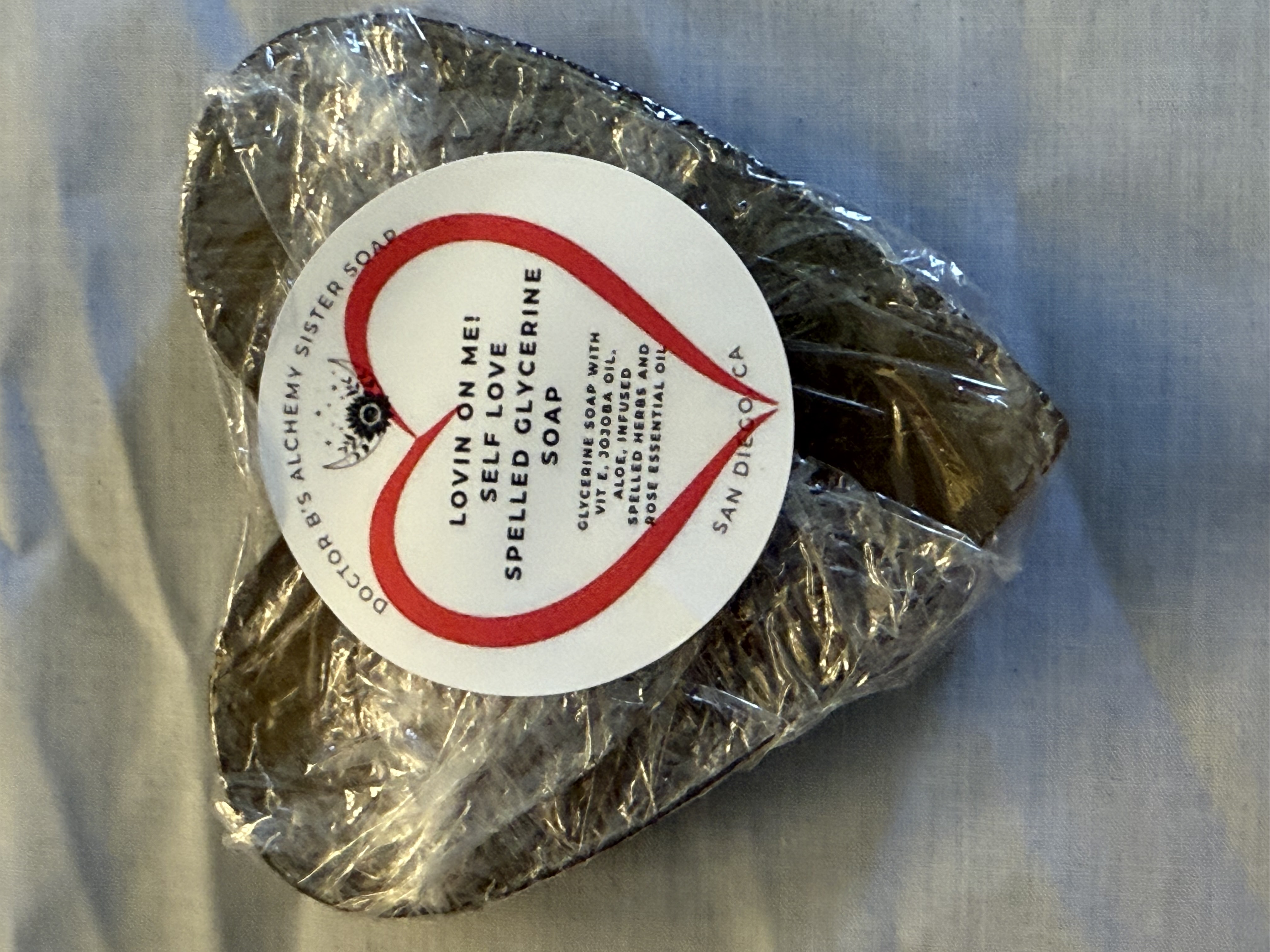 Self Love Spelled Glycerine Soap