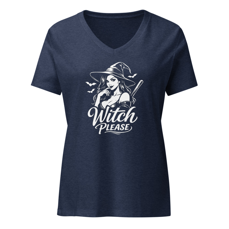 Witch Please Women’s relaxed v-neck t-shirt