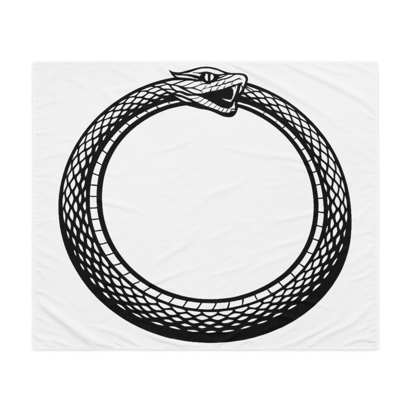 Ouroboros tapestry or ritual cloth 