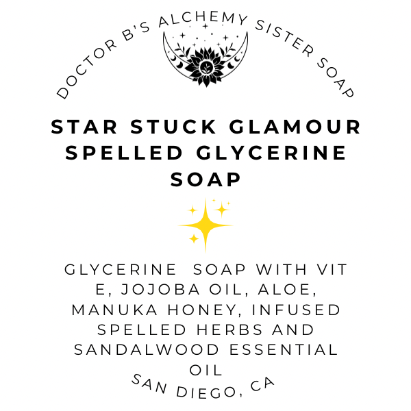 Starstruck Glamour Spelled Glycerine Soap