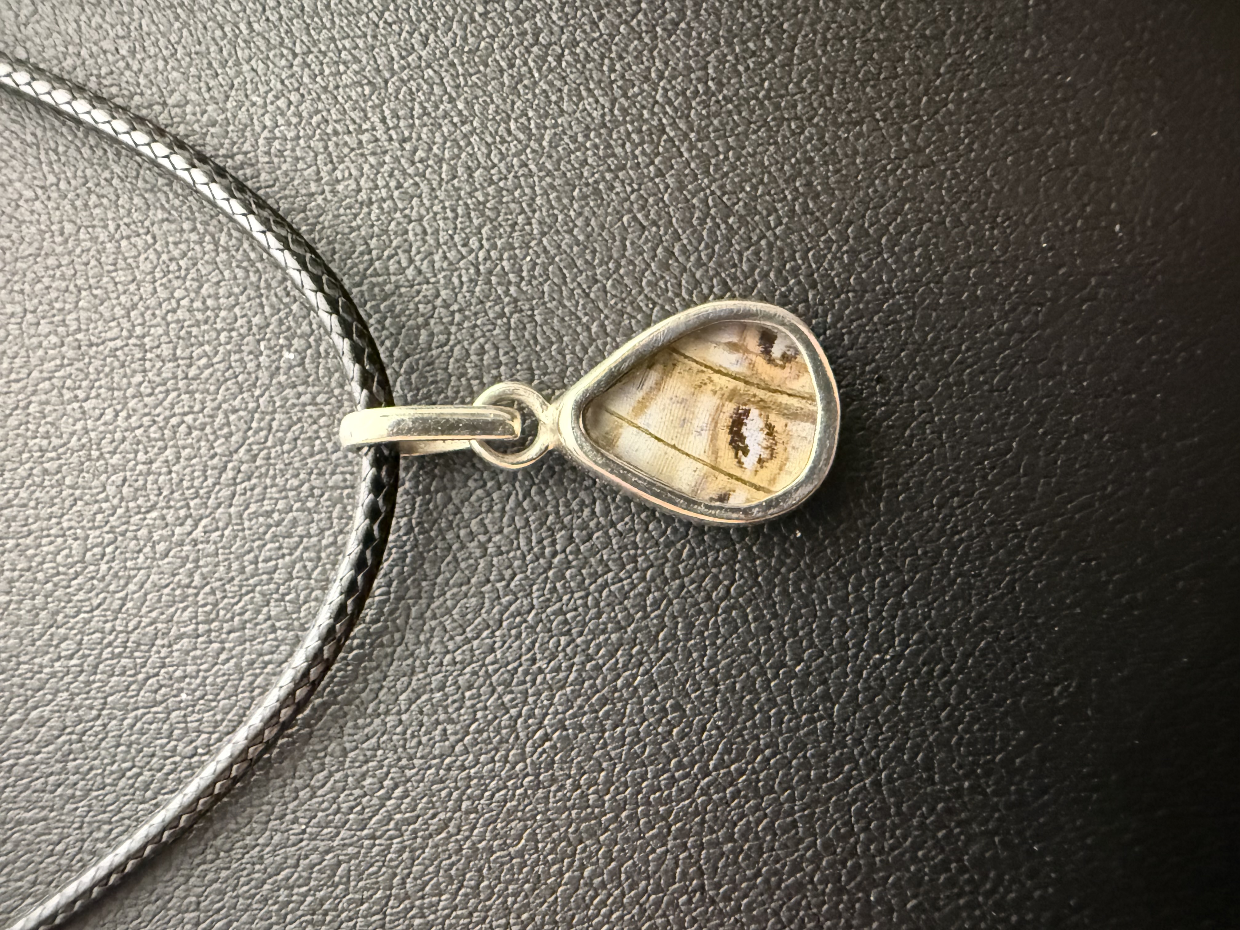 Butterfly 2 Sided 950 Silver Talisman 