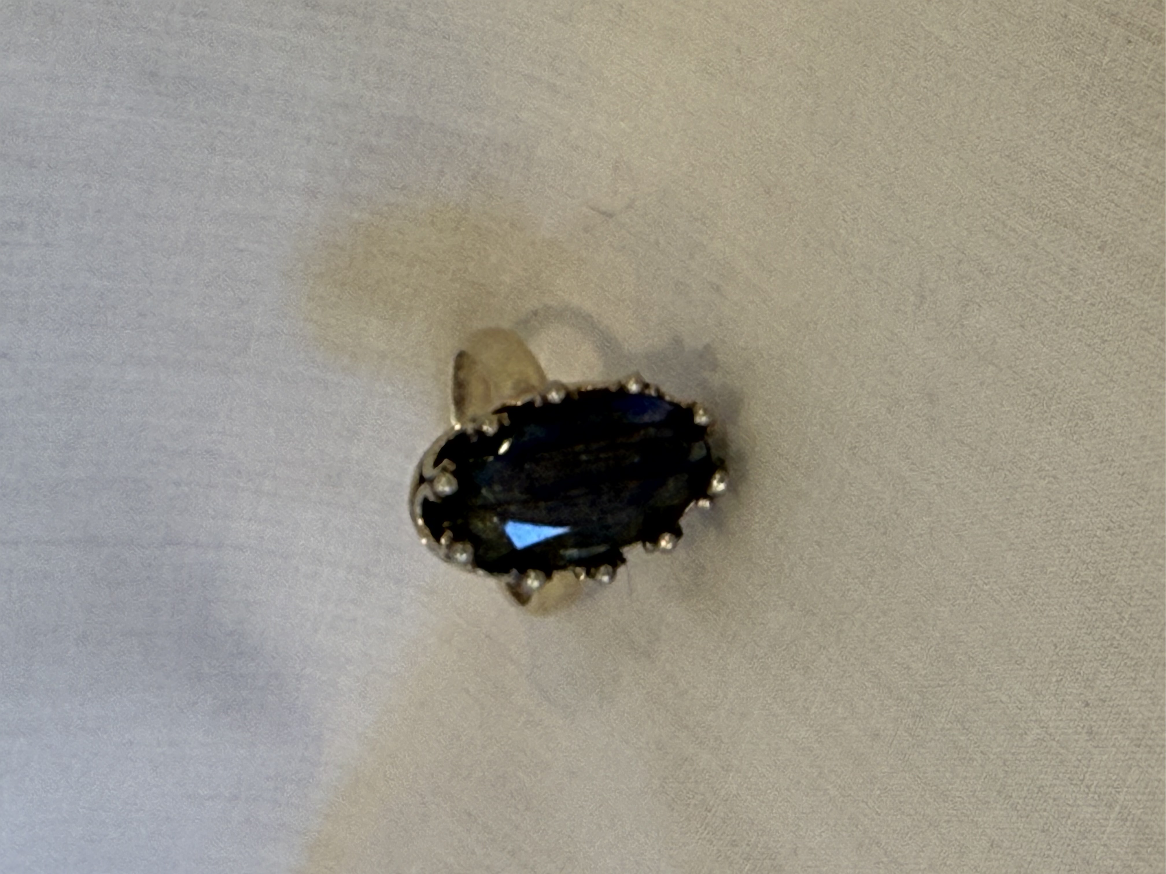 Blue Labradorite 925 Silver Ring Talisman