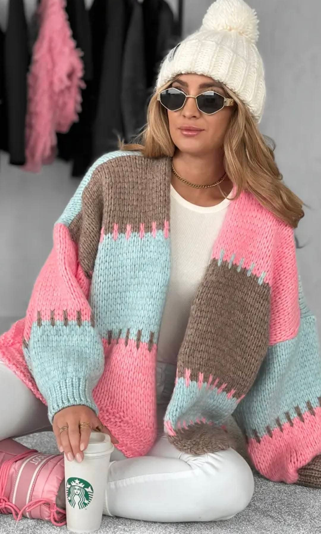 Gilet tricoté coloré James