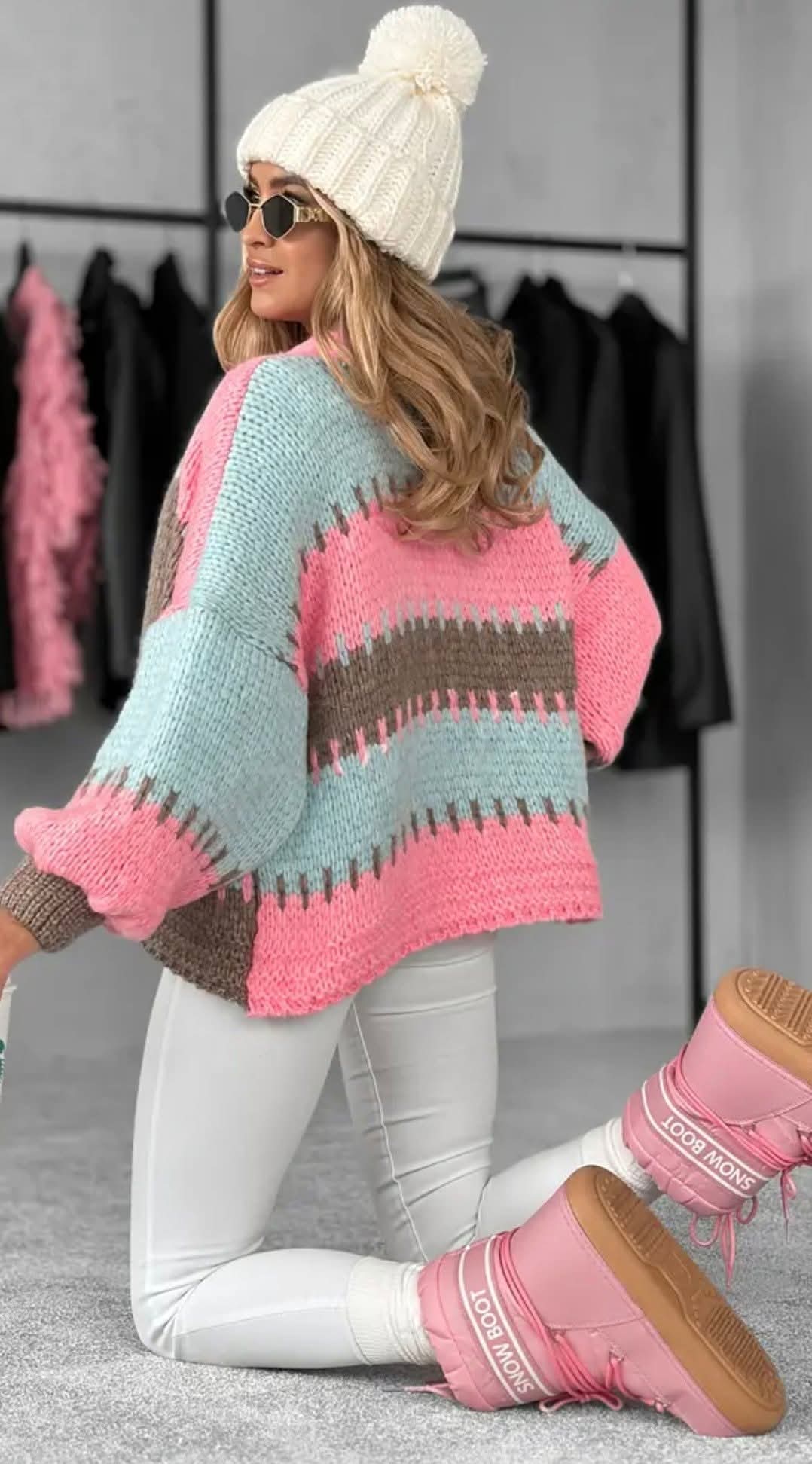 Gilet tricoté coloré James