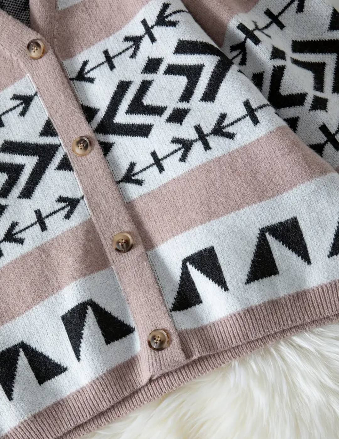 Gilet à motif AZTEC