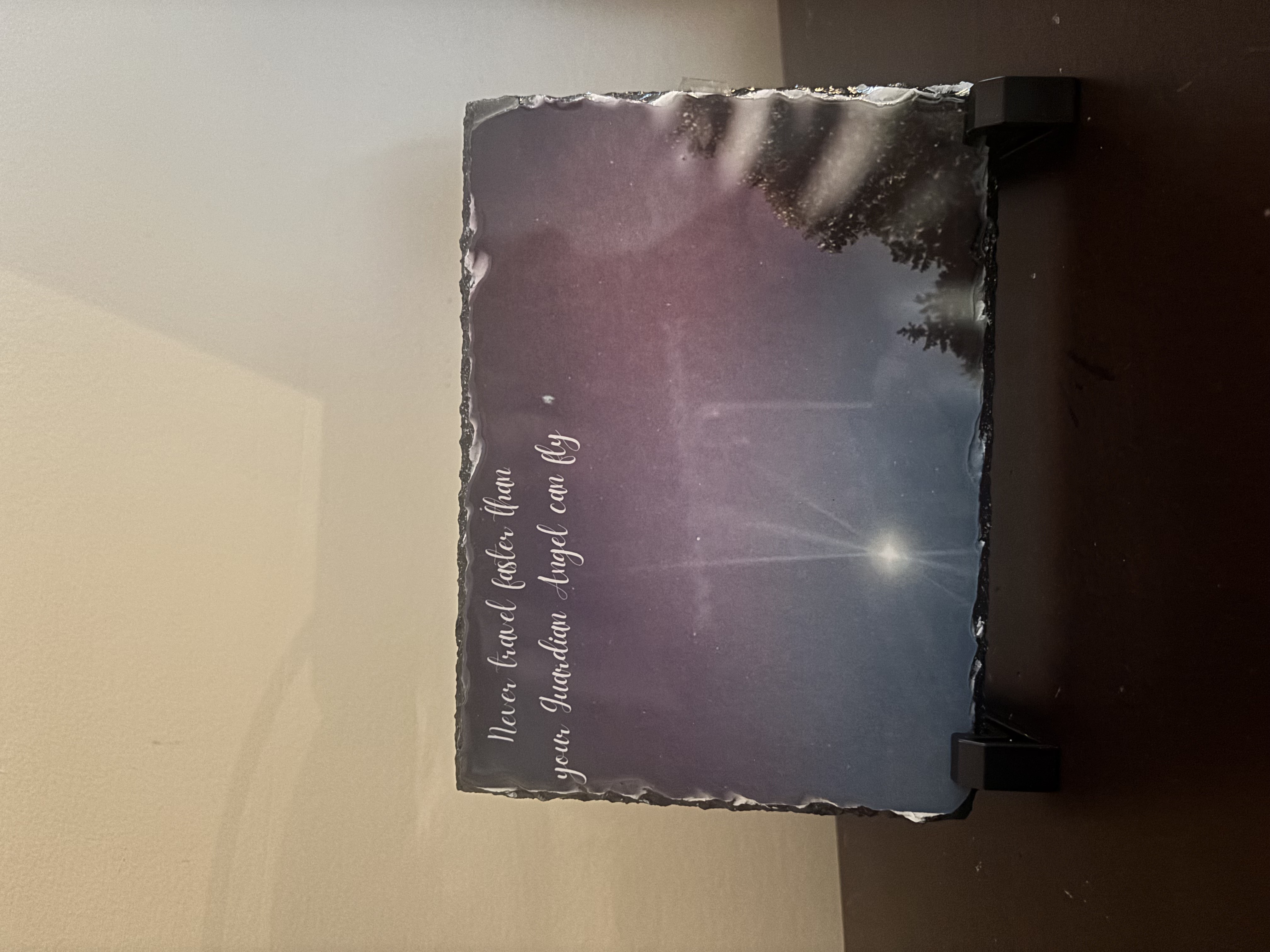 Custom photo stone plaque