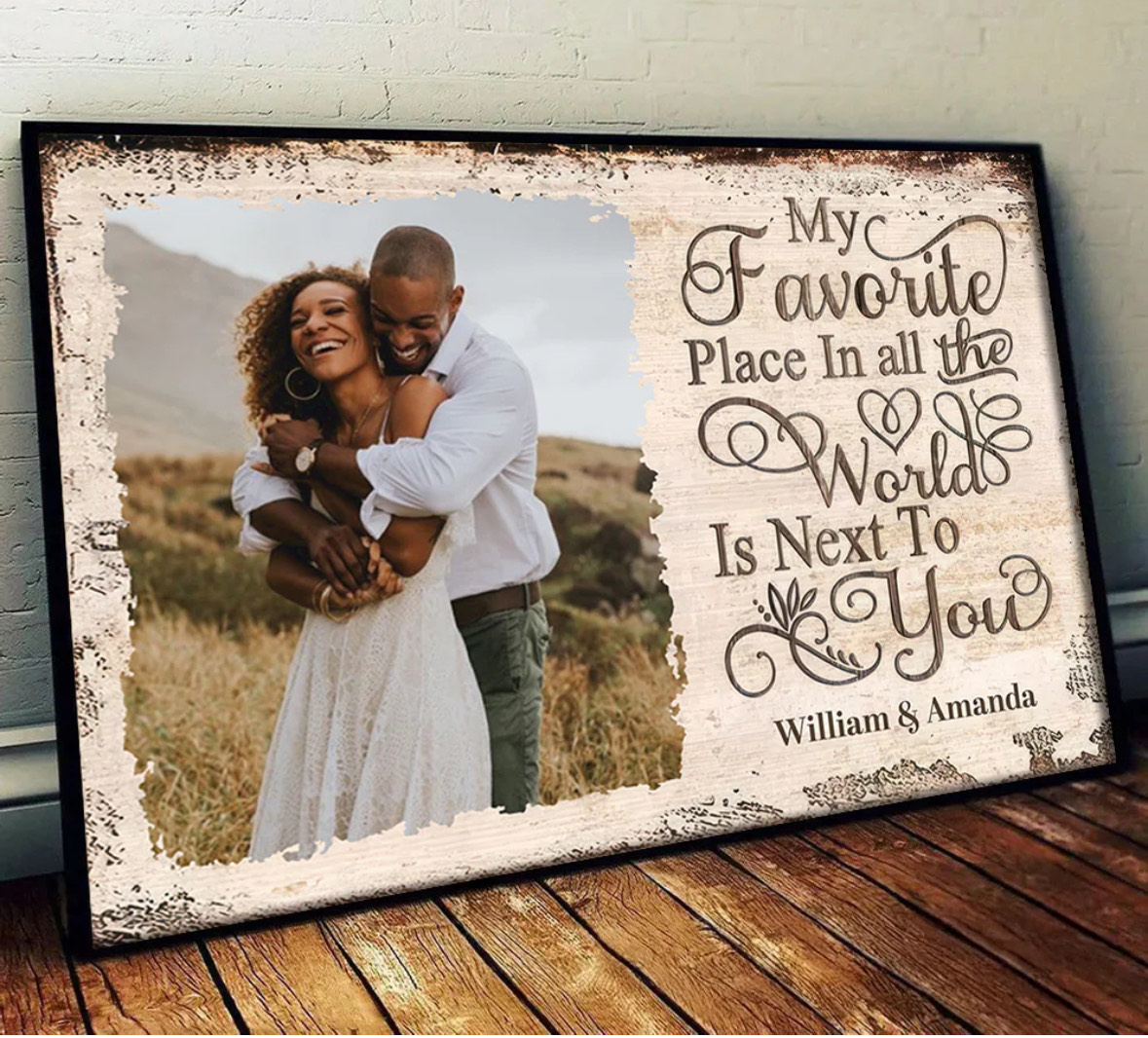 Personalized Romantic Photo Canvas