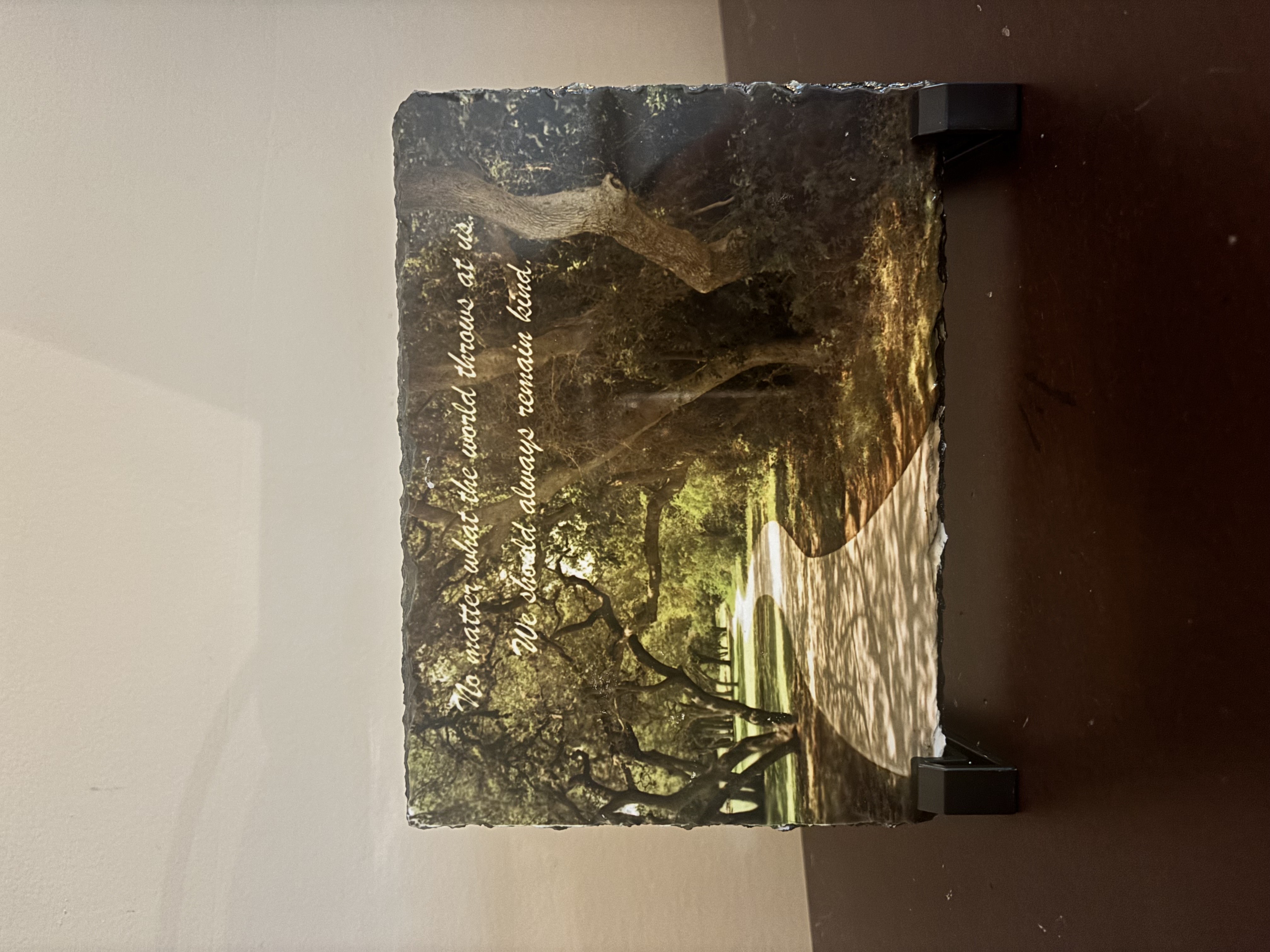 Decorative Stone Photo Plaque