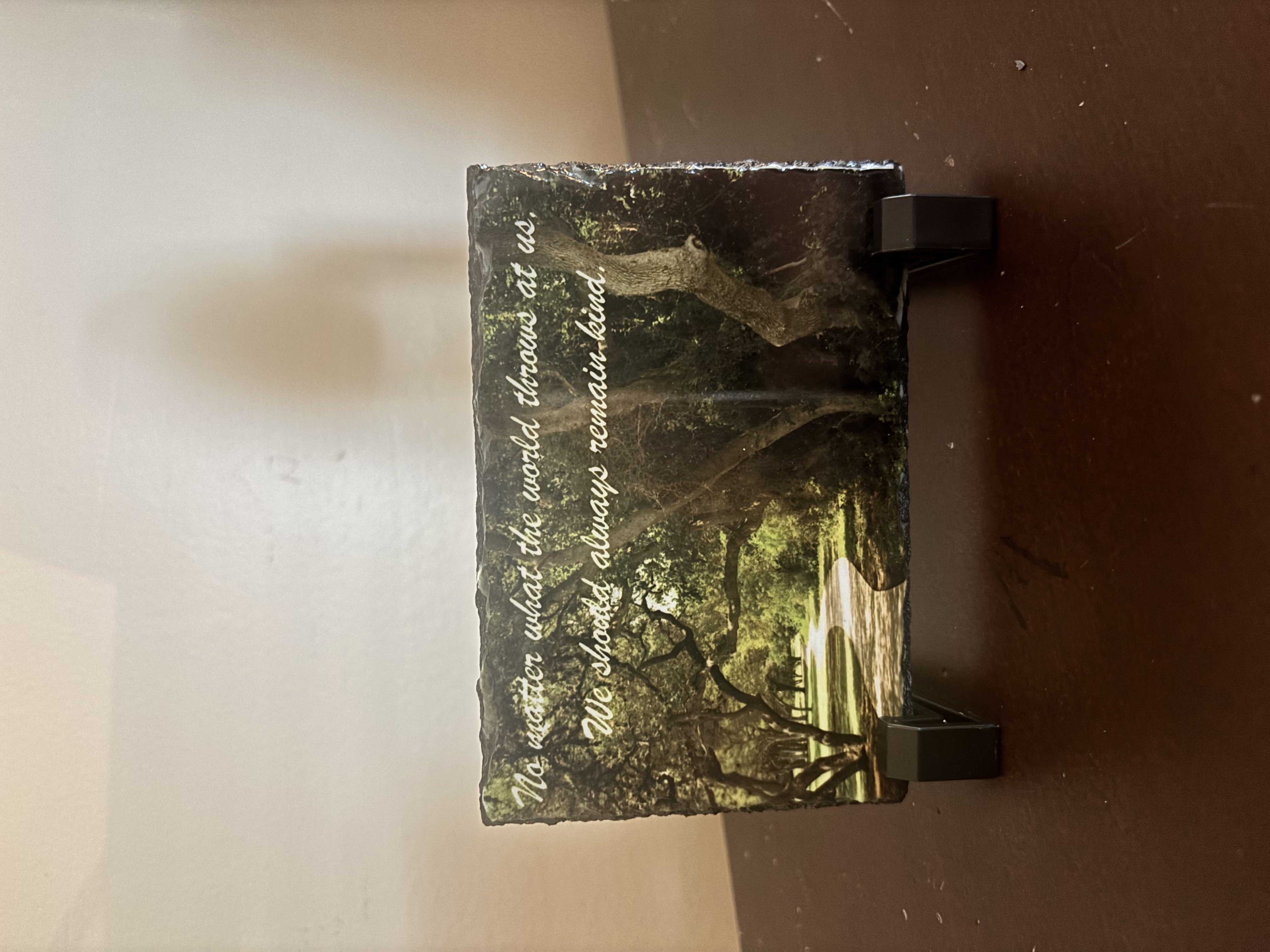 Inspirational Quote Stone Plaque