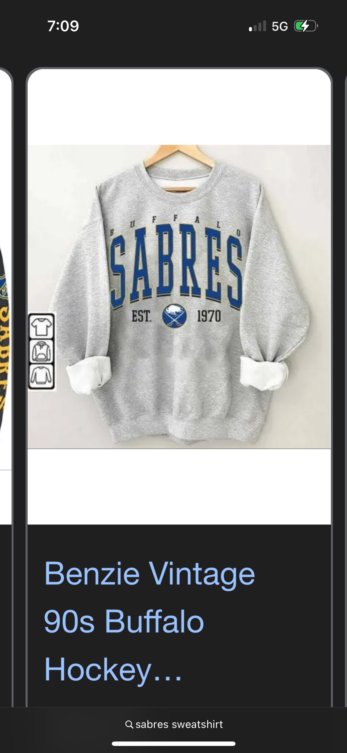 Vintage Buffalo Sabres Sweatshirt