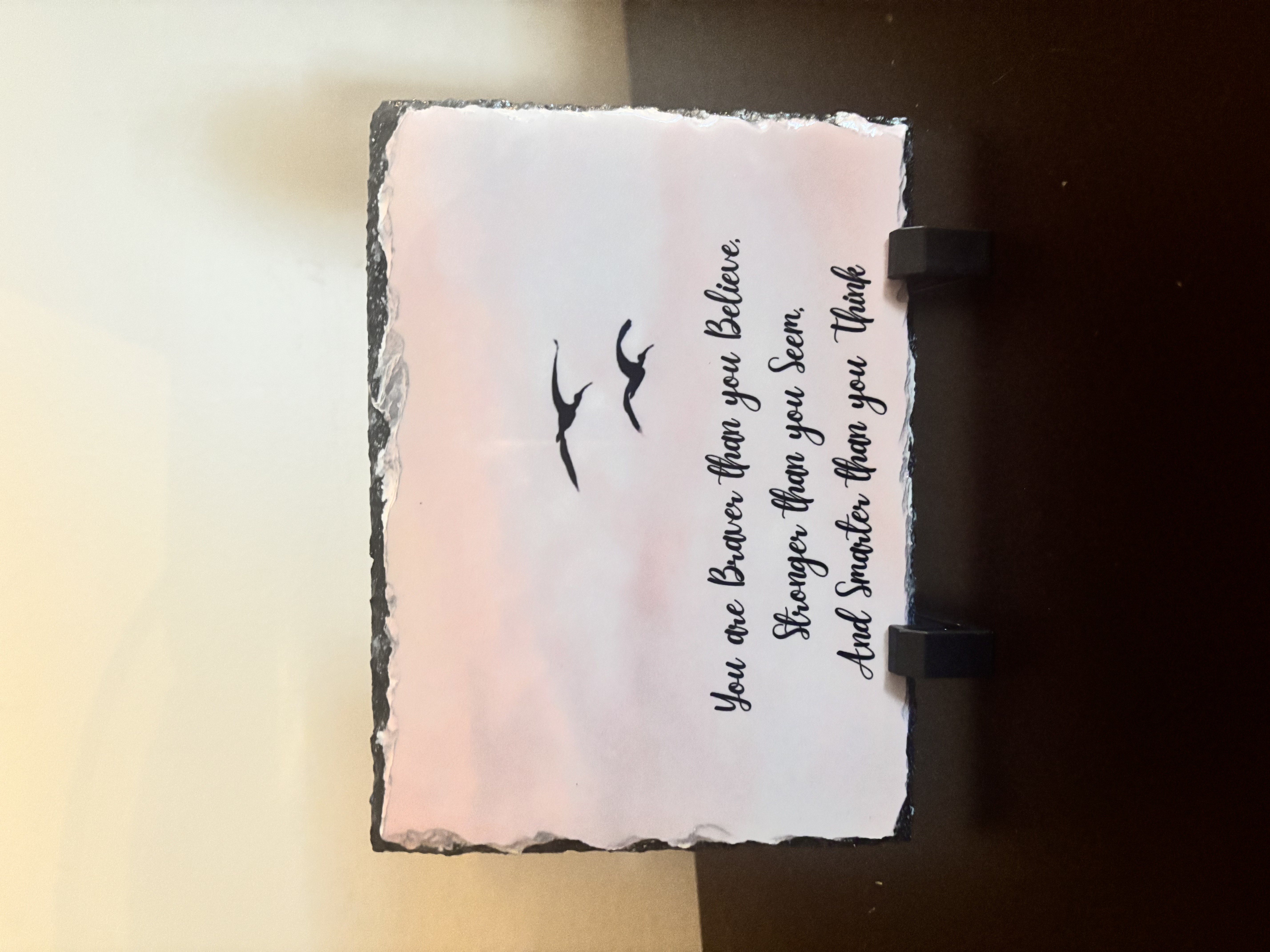 Inspirational Quote Stone Plaque