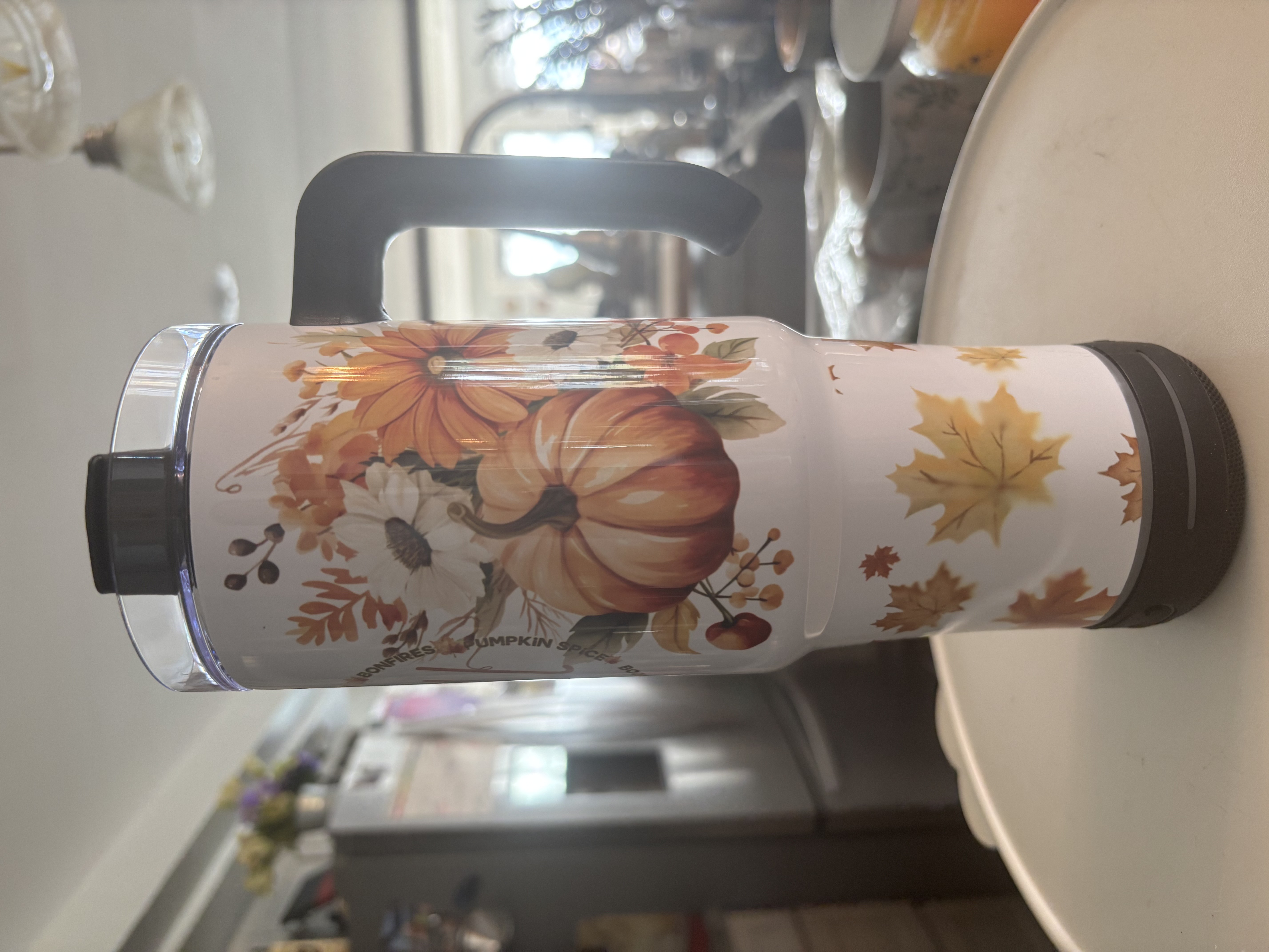 Fall design insulated Travel Tumbler 