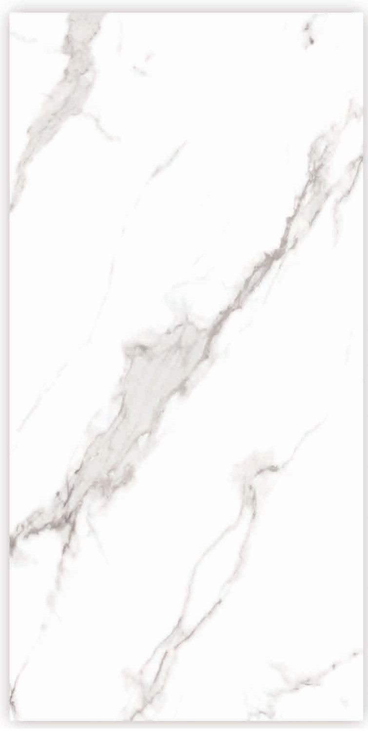 Marmo Statuario 24x48 Porcelain Tile – White Marble Look, Glossy Finish, Durable & Low Maintenance