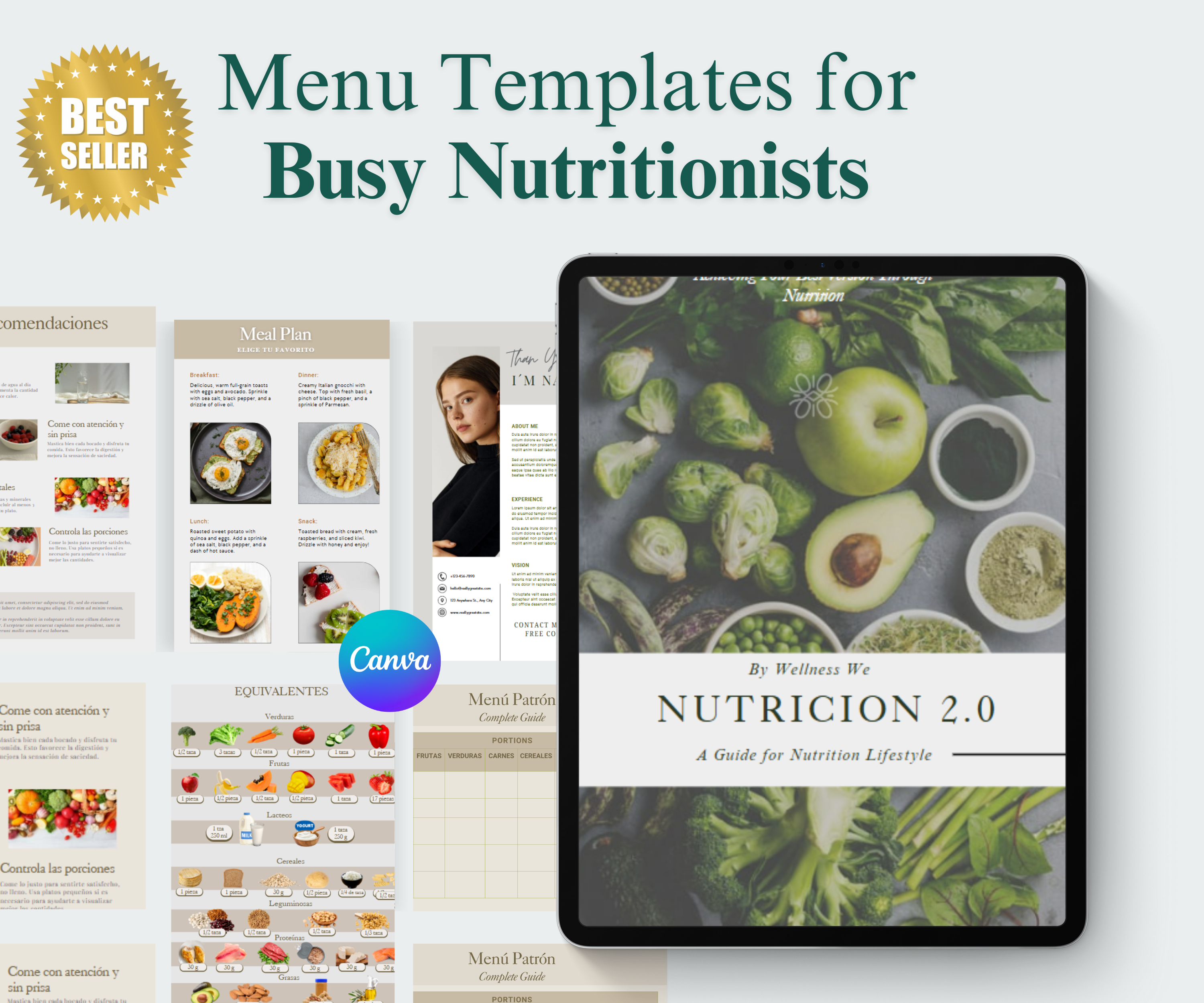 Menu Template for Busy Nutritionists