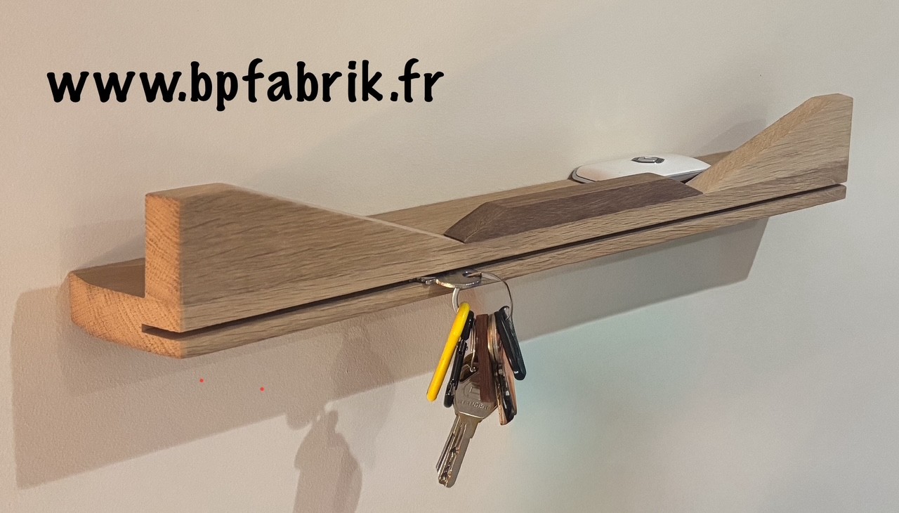 Le Support mural à clés : " Montagnes Russes"