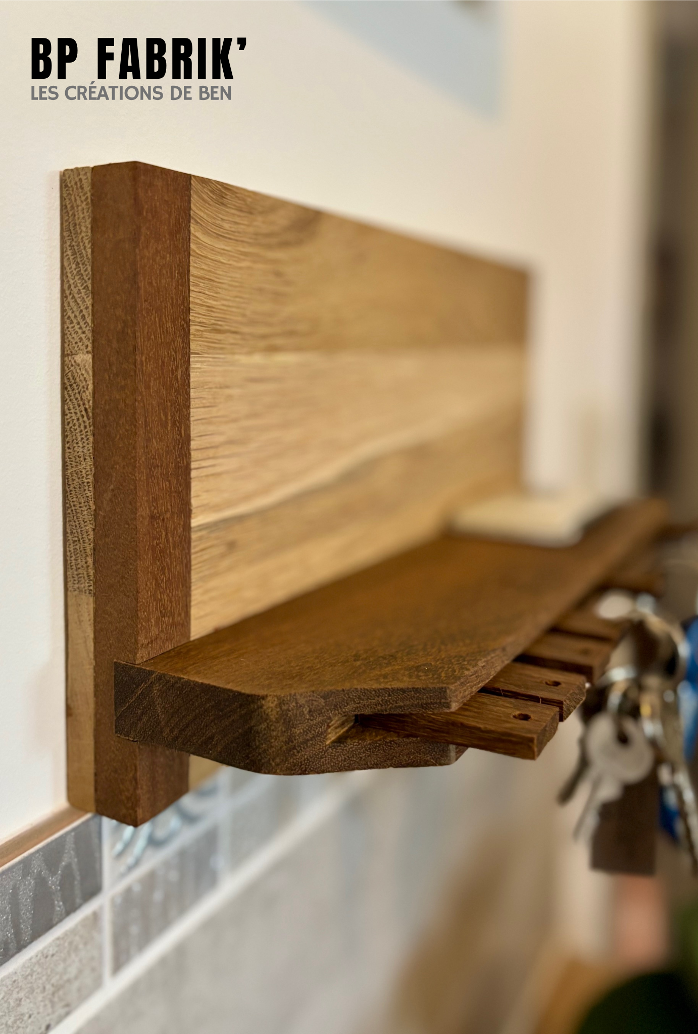 Support mural à clés : " L'accessible "