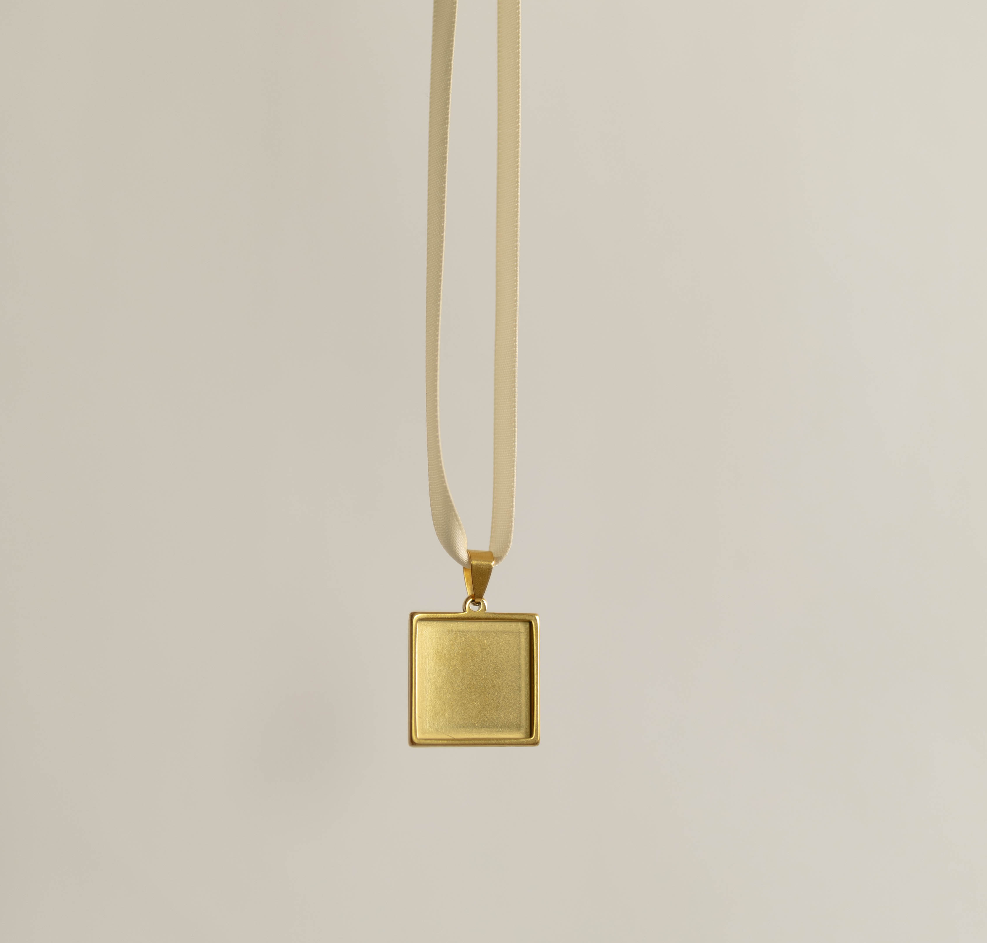 Square Gold Charm