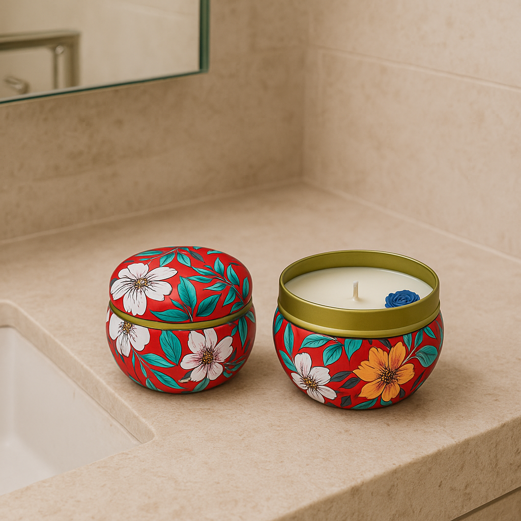 Vela Perfumada em lata decorativa