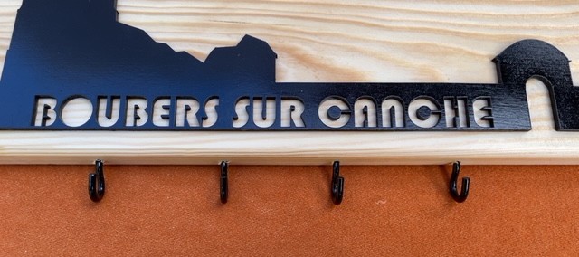 Support mural porte-clés – Motif Boubers-sur-Canche