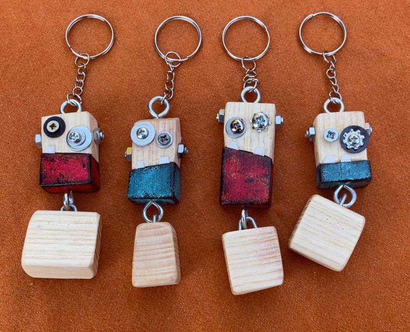 Porte clé robot personnalisé