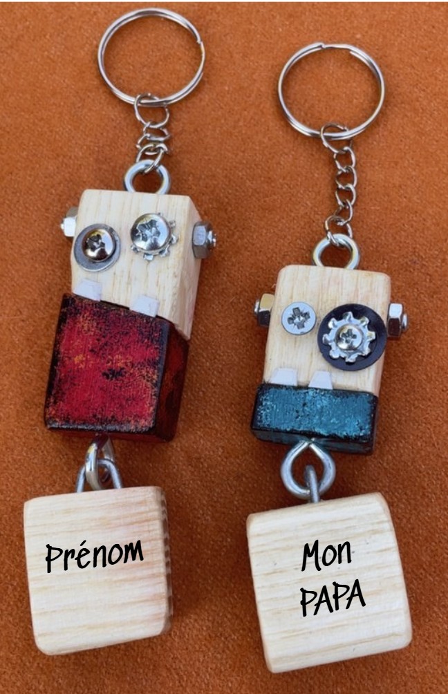 Porte clé robot personnalisé