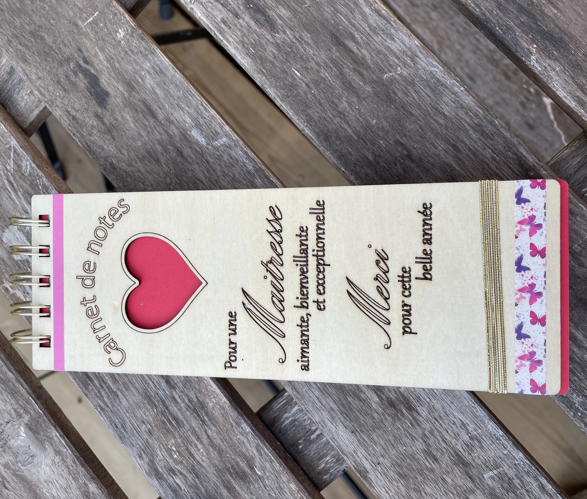 carnet pour l'école (cadeau de fin d'année personnalisable)