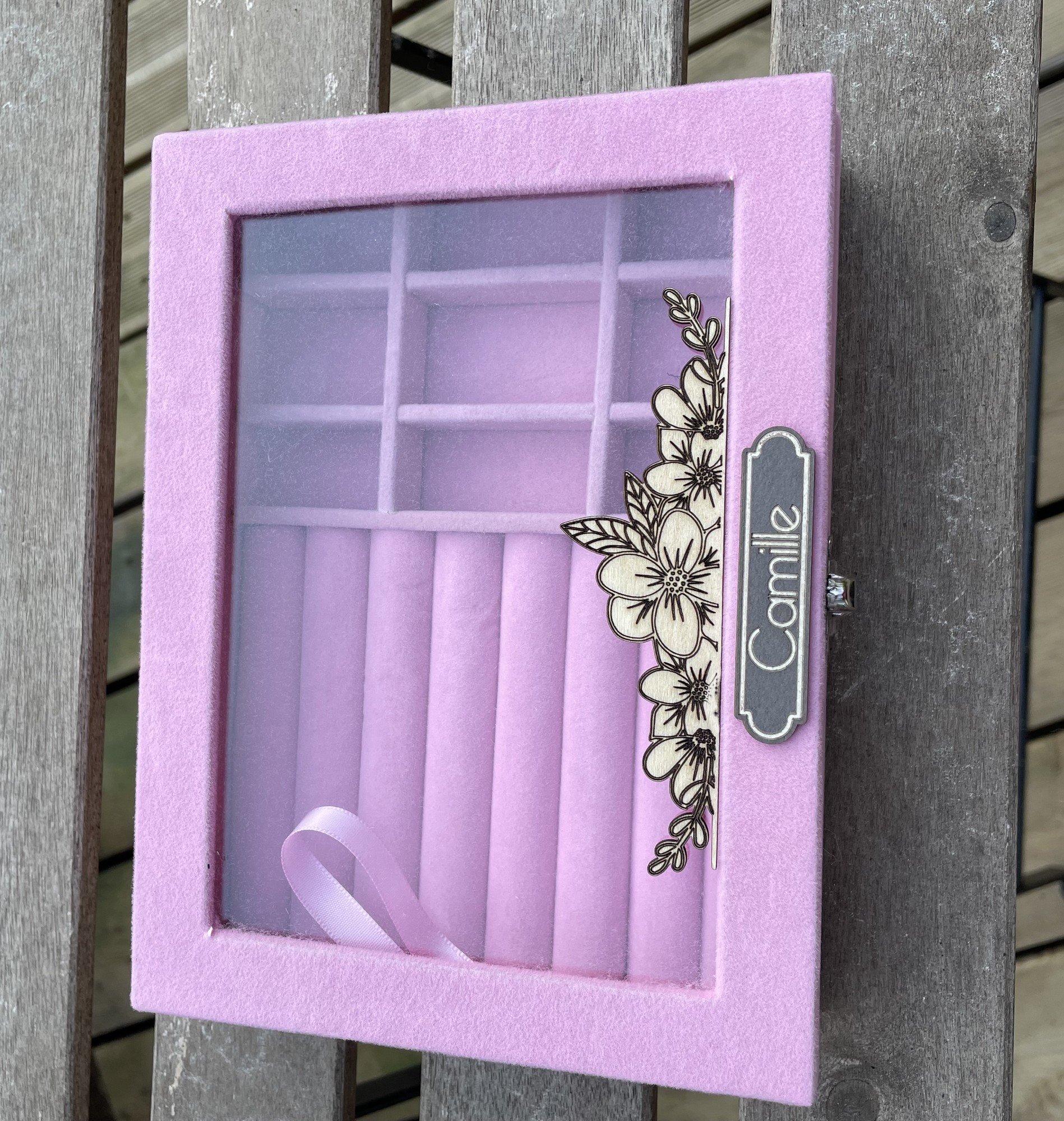 Coffret à bijoux girly (cadeau personnalisable)