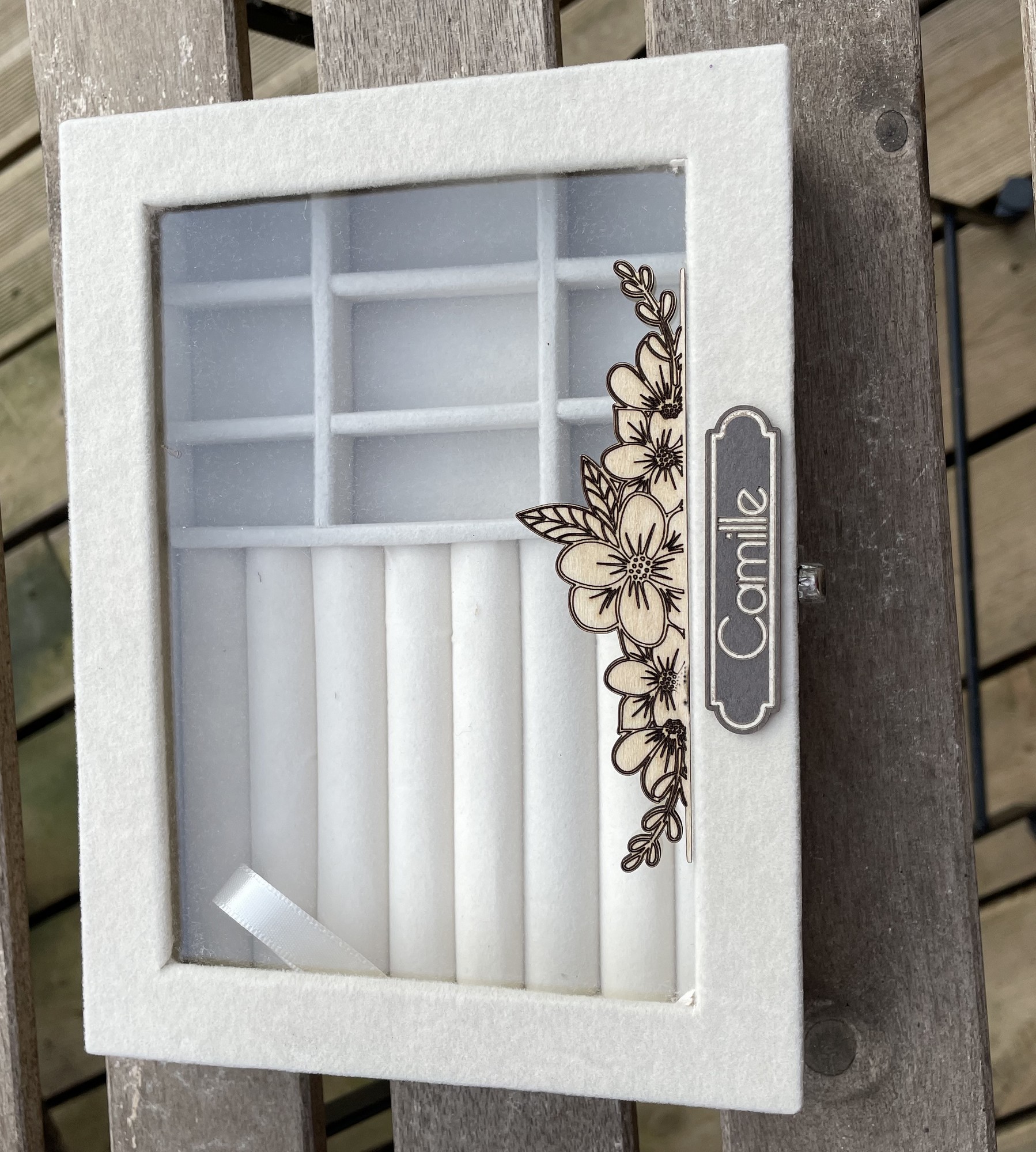 Coffret à bijoux girly (cadeau personnalisable)