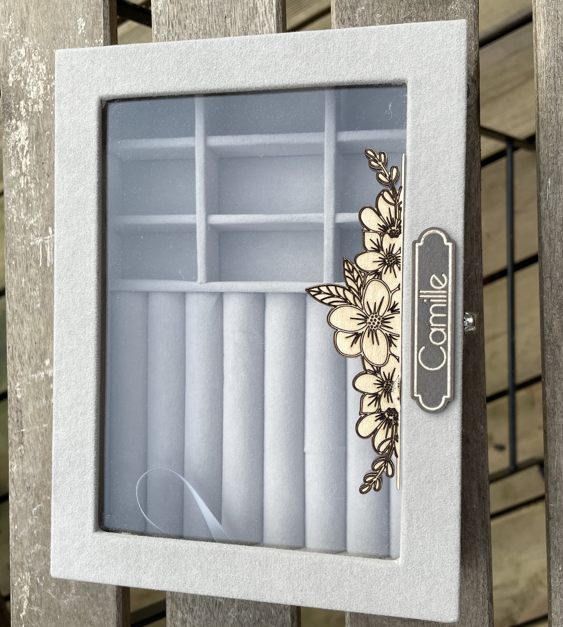 Coffret à bijoux girly (cadeau personnalisable)