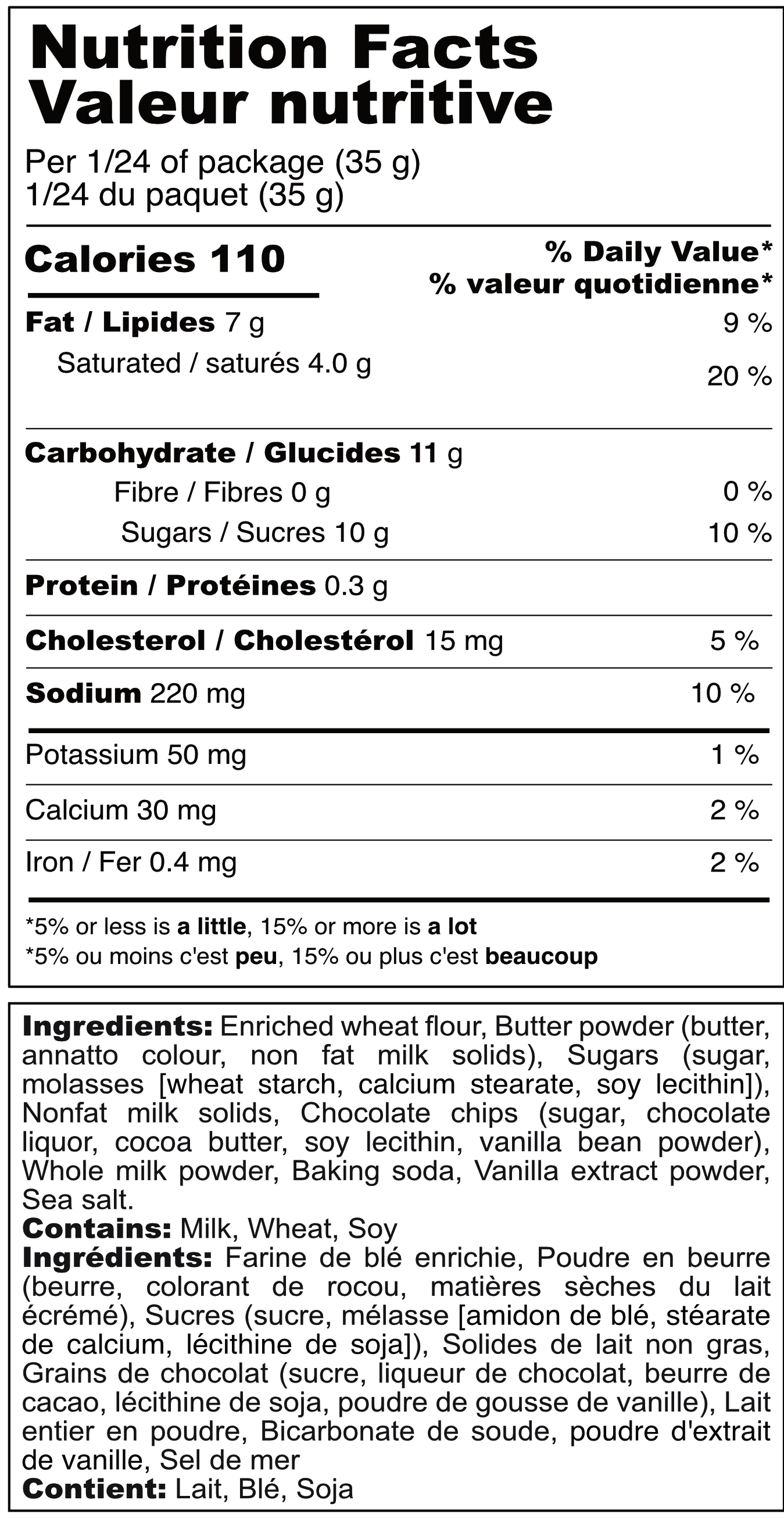 Chocolate Chip Cookie Mix