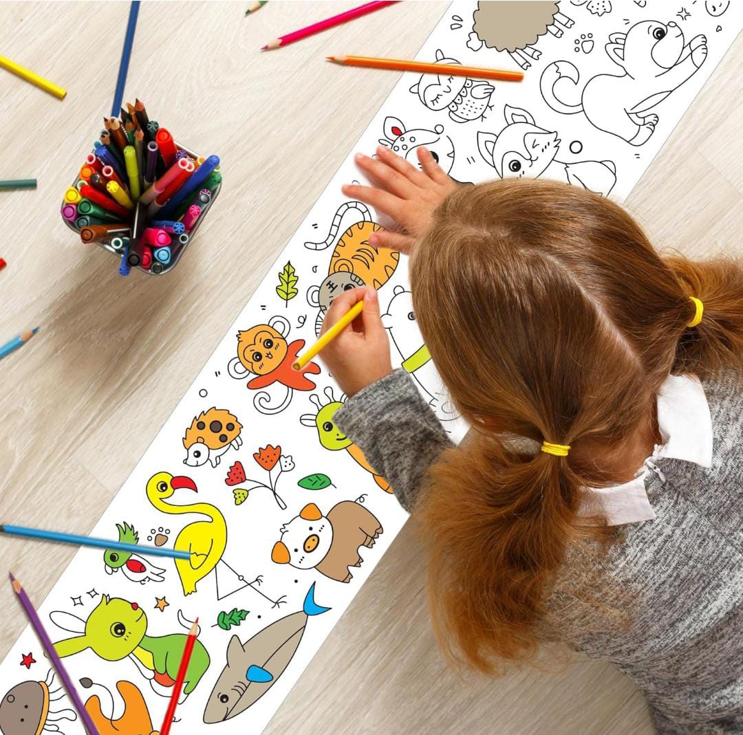 Reusable Stick-On Drawing Paper Roll – Endless Fun for Creative Kids!