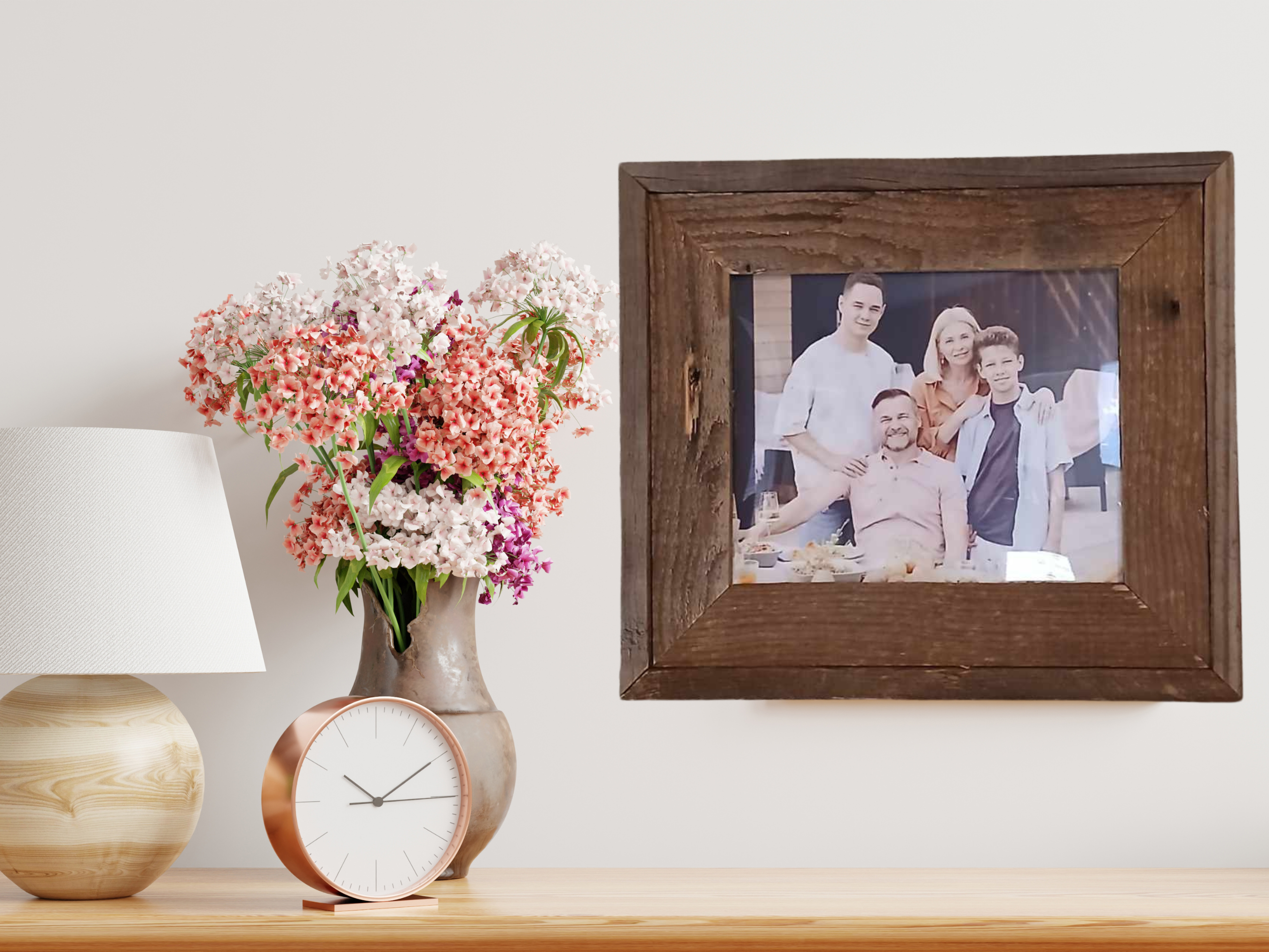Double Wrapped Reclaimed Pallet Wood Picture Frame