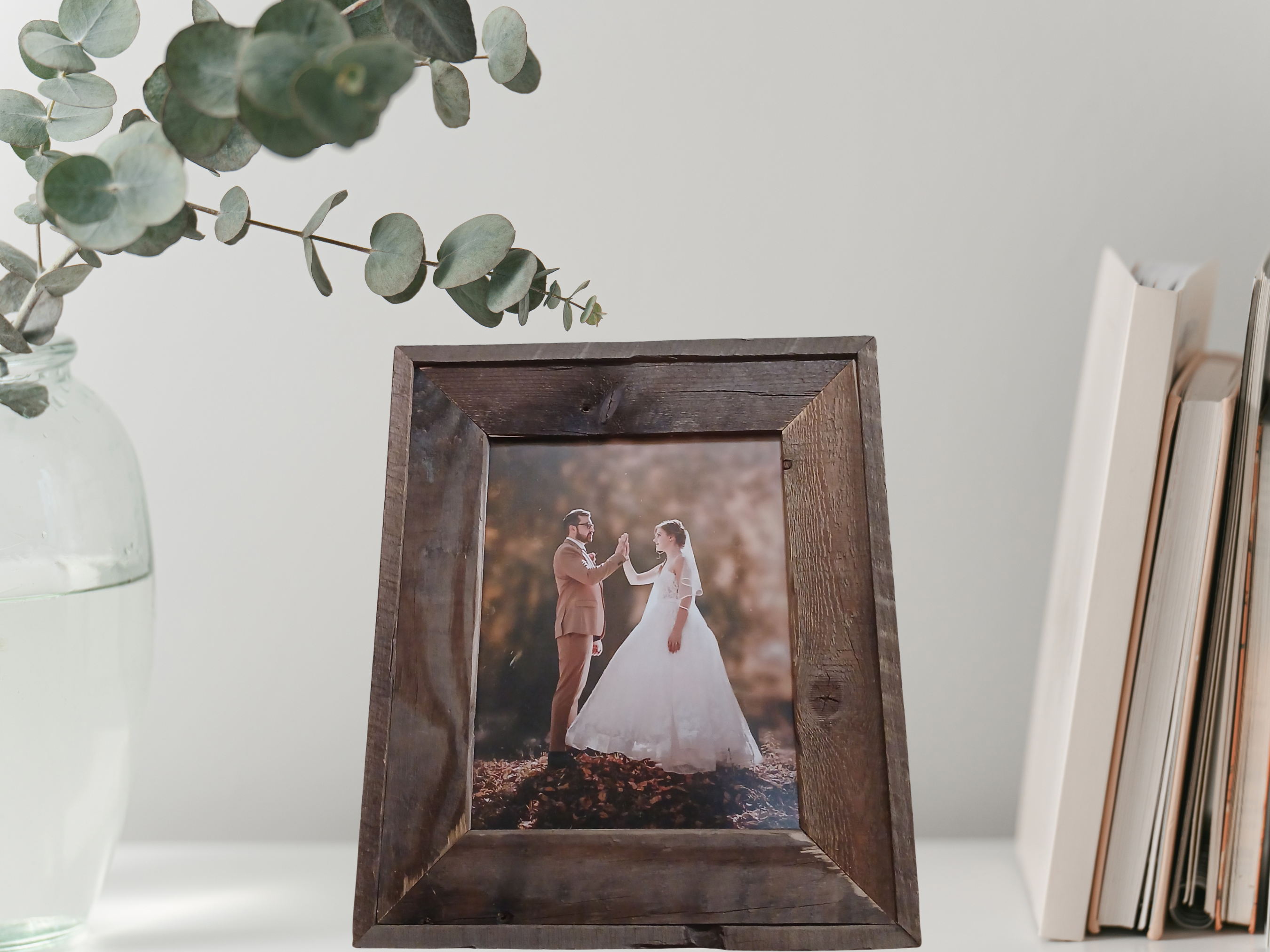 Double Wrapped Reclaimed Pallet Wood Picture Frame