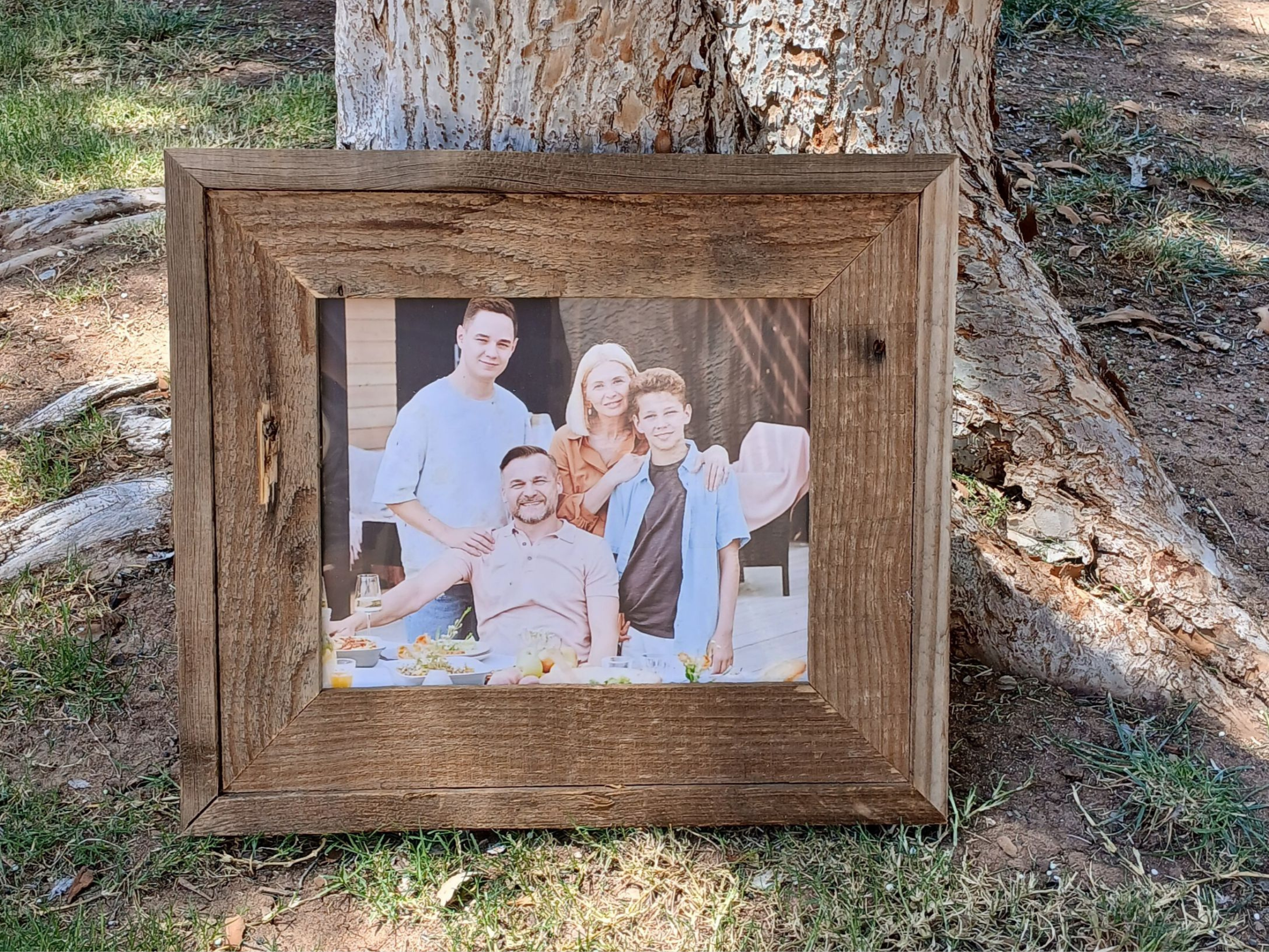Double Wrapped Reclaimed Pallet Wood Picture Frame