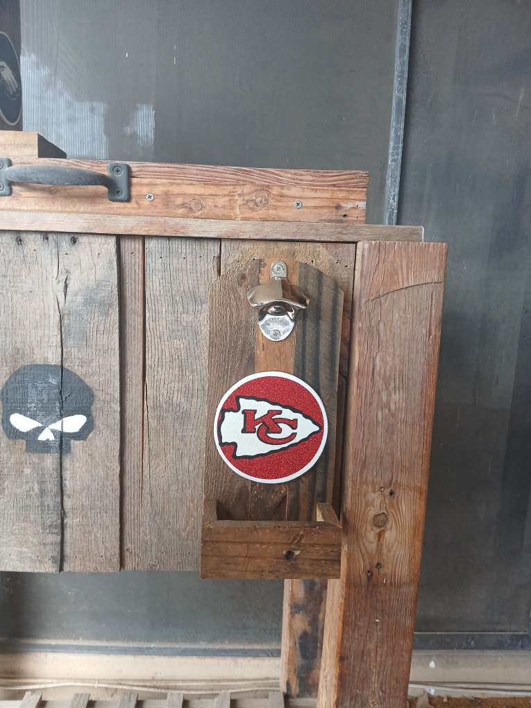 Kansas City Chiefs Wall-Mounted Bottle Opener
