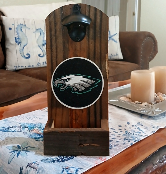 Philadelphia Eagles Wall-Mounted Bottle Opener