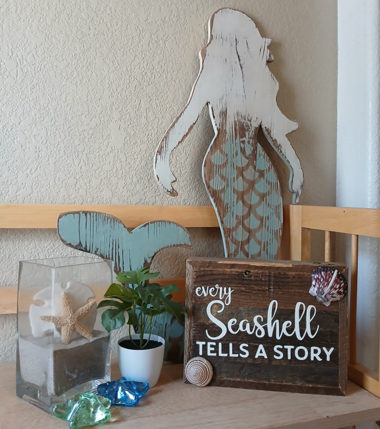 Every Seashell Tells a Story Sign