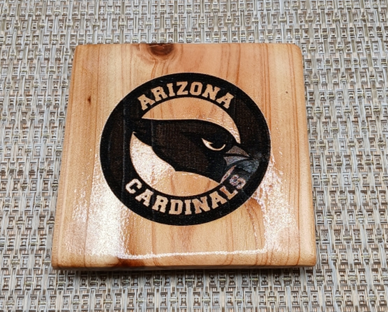 Arizona Cardinals Wooden Coaster Set