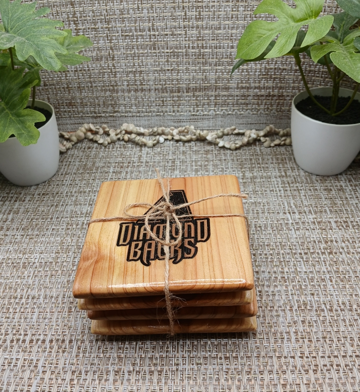 Arizona Diamondbacks Wooden Coaster Set