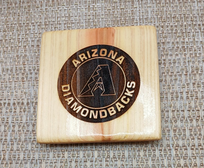Arizona Diamondbacks Wooden Coaster Set