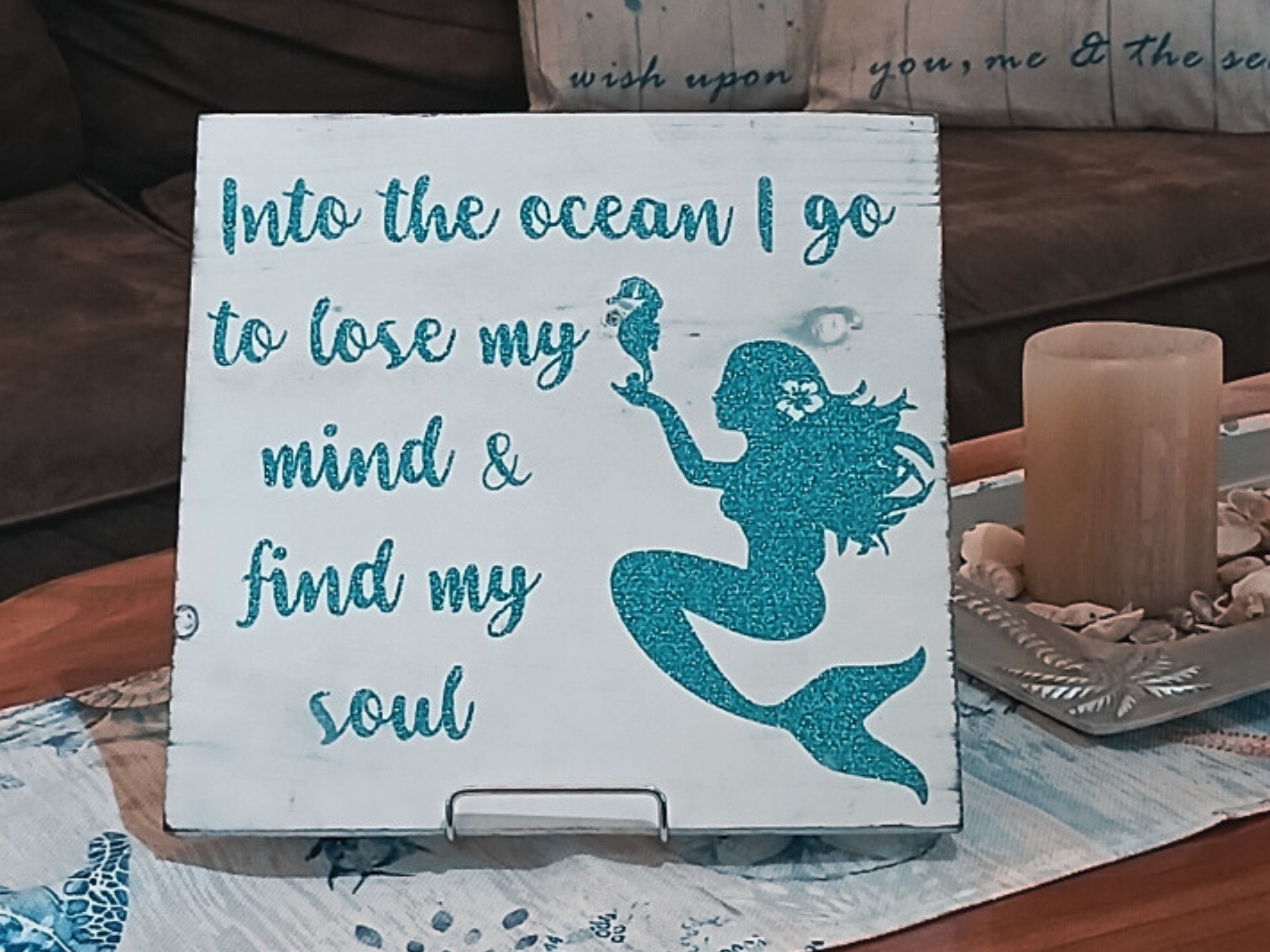 Into The Ocean I Go Sign
