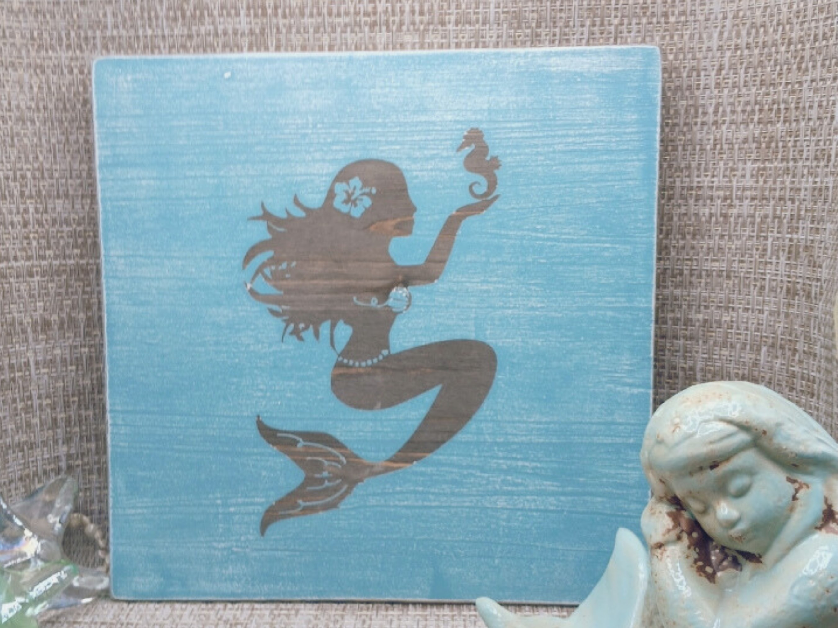 Mermaid & Seahorse Sign