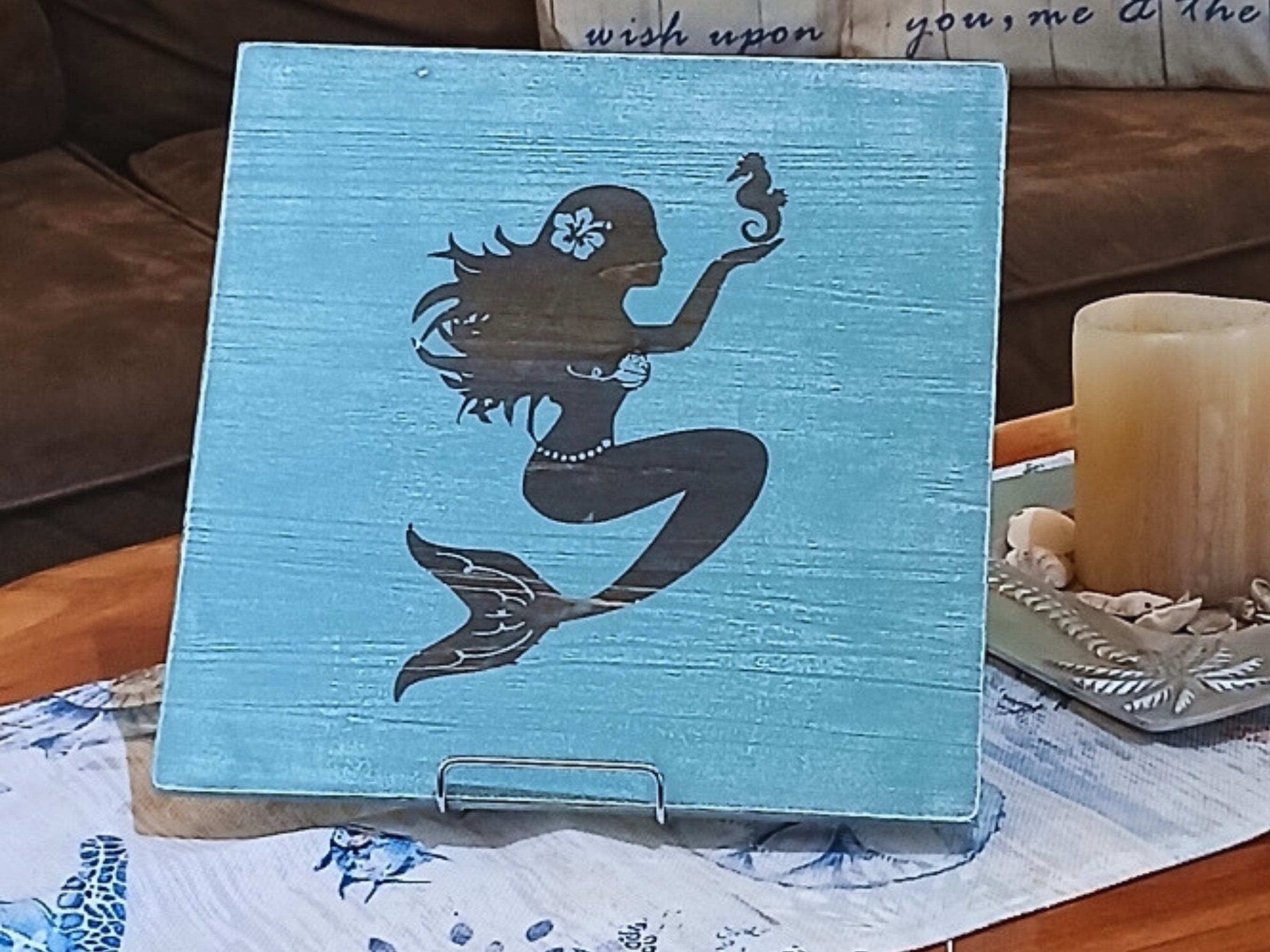 Mermaid & Seahorse Sign