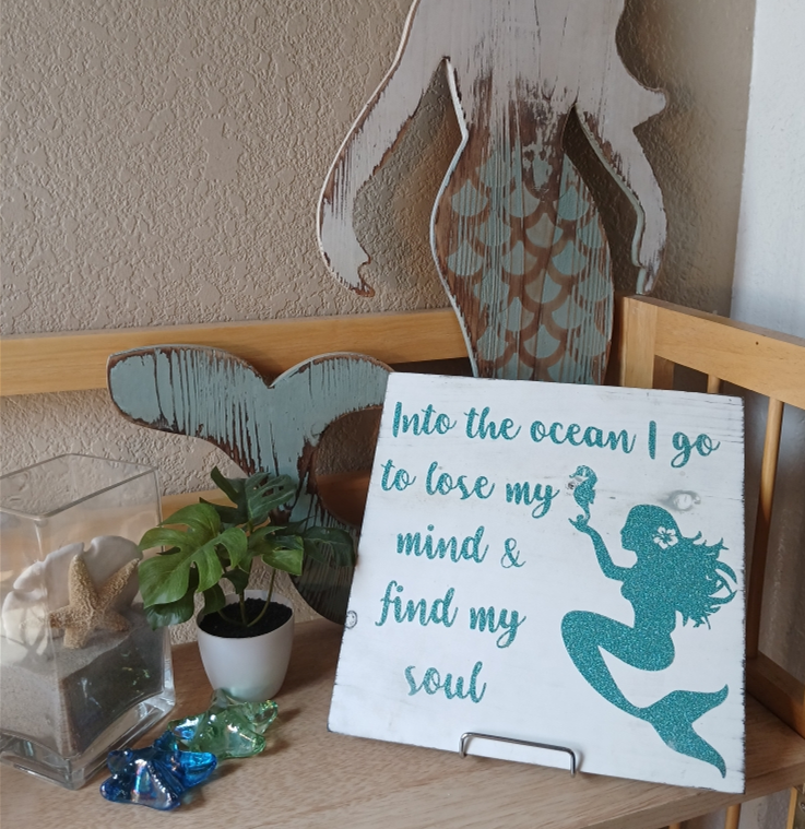 Into The Ocean I Go Sign